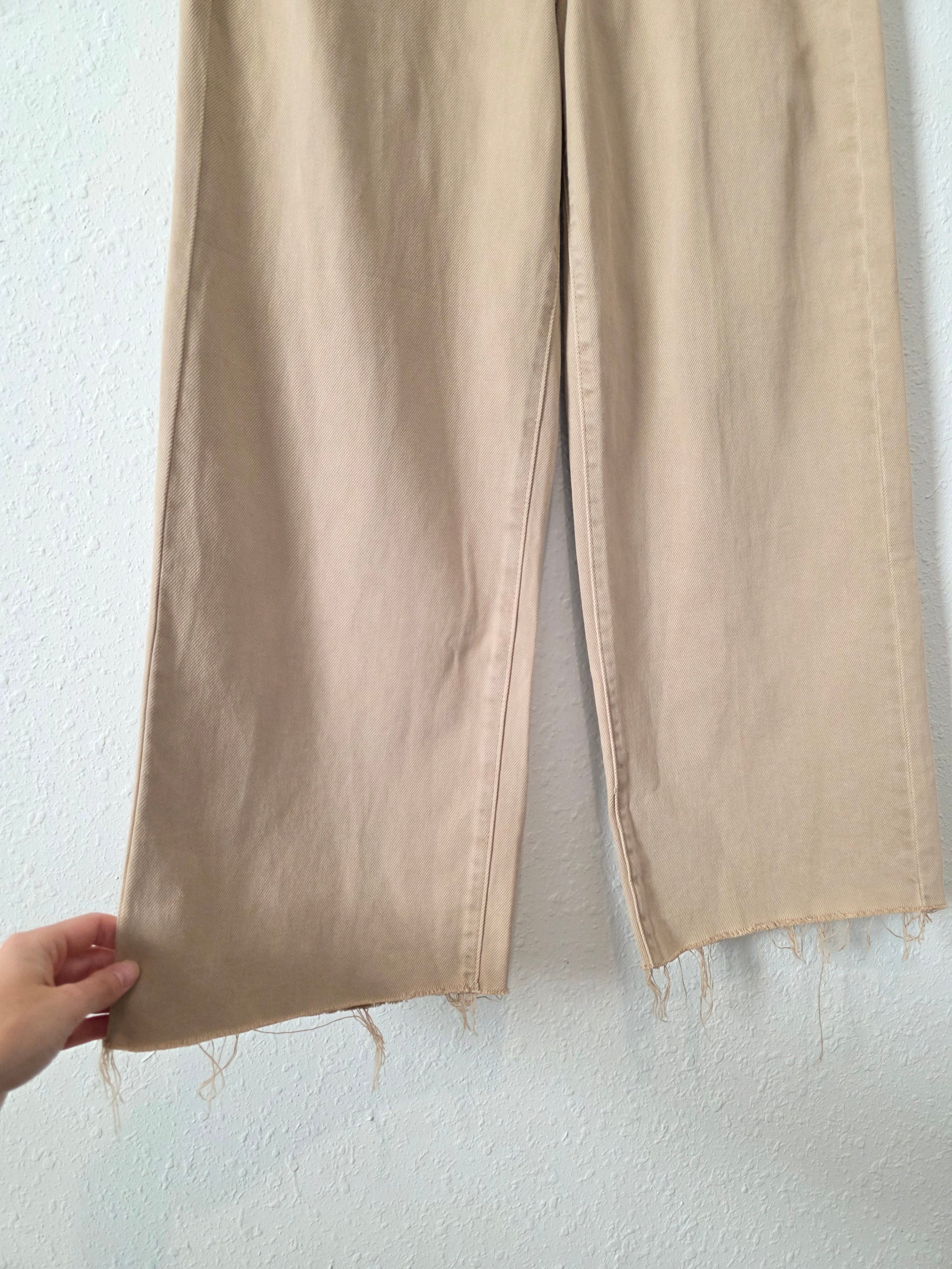 Altar'd State Neutral Wide Leg Jeans (27)