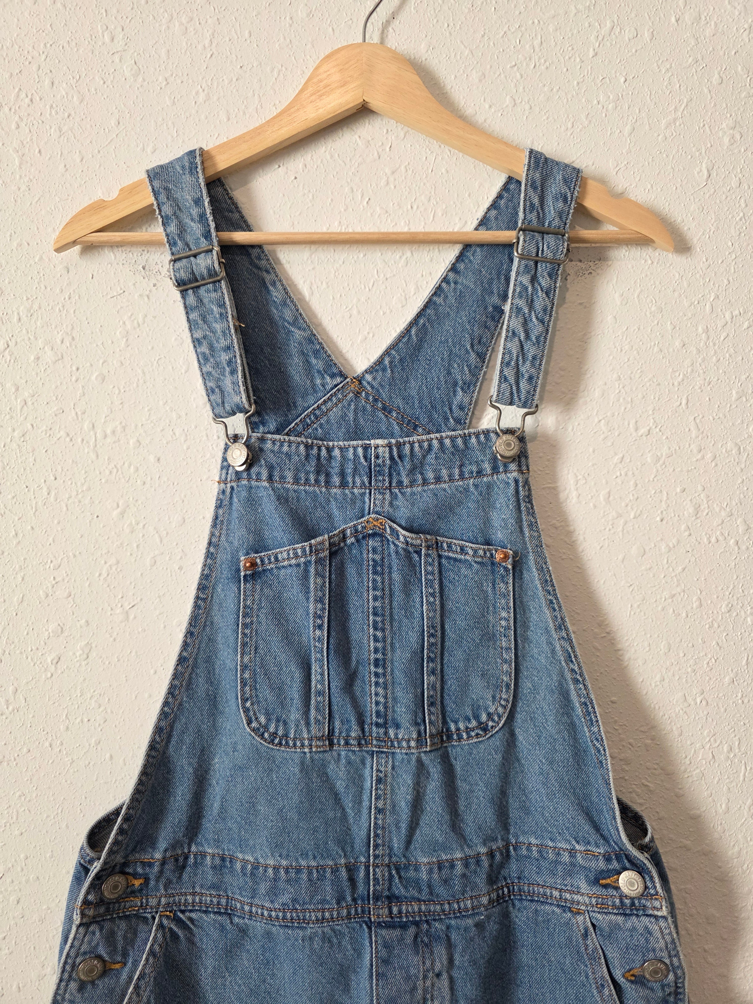 Relaxed Denim Shortalls (M)