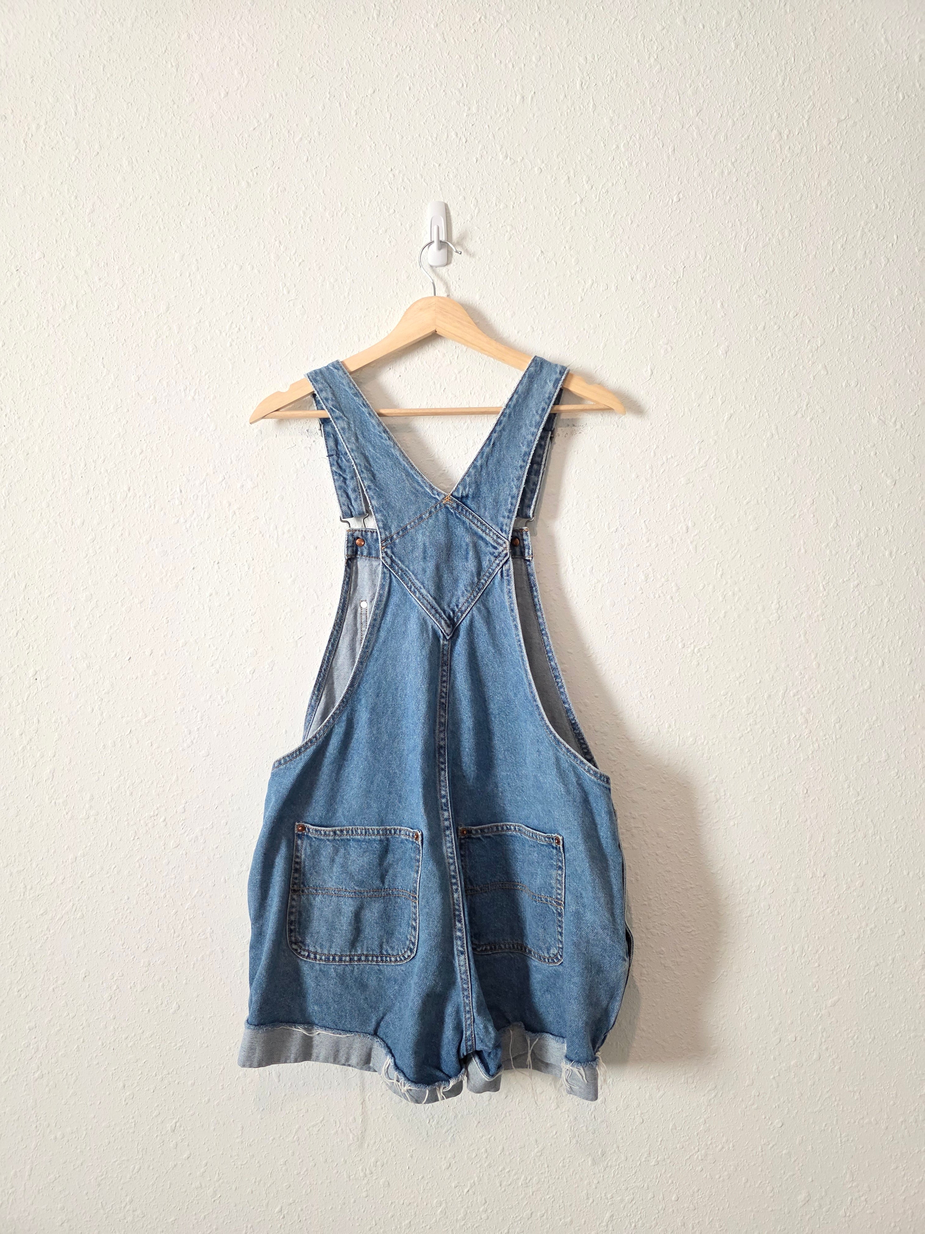 Relaxed Denim Shortalls (M)