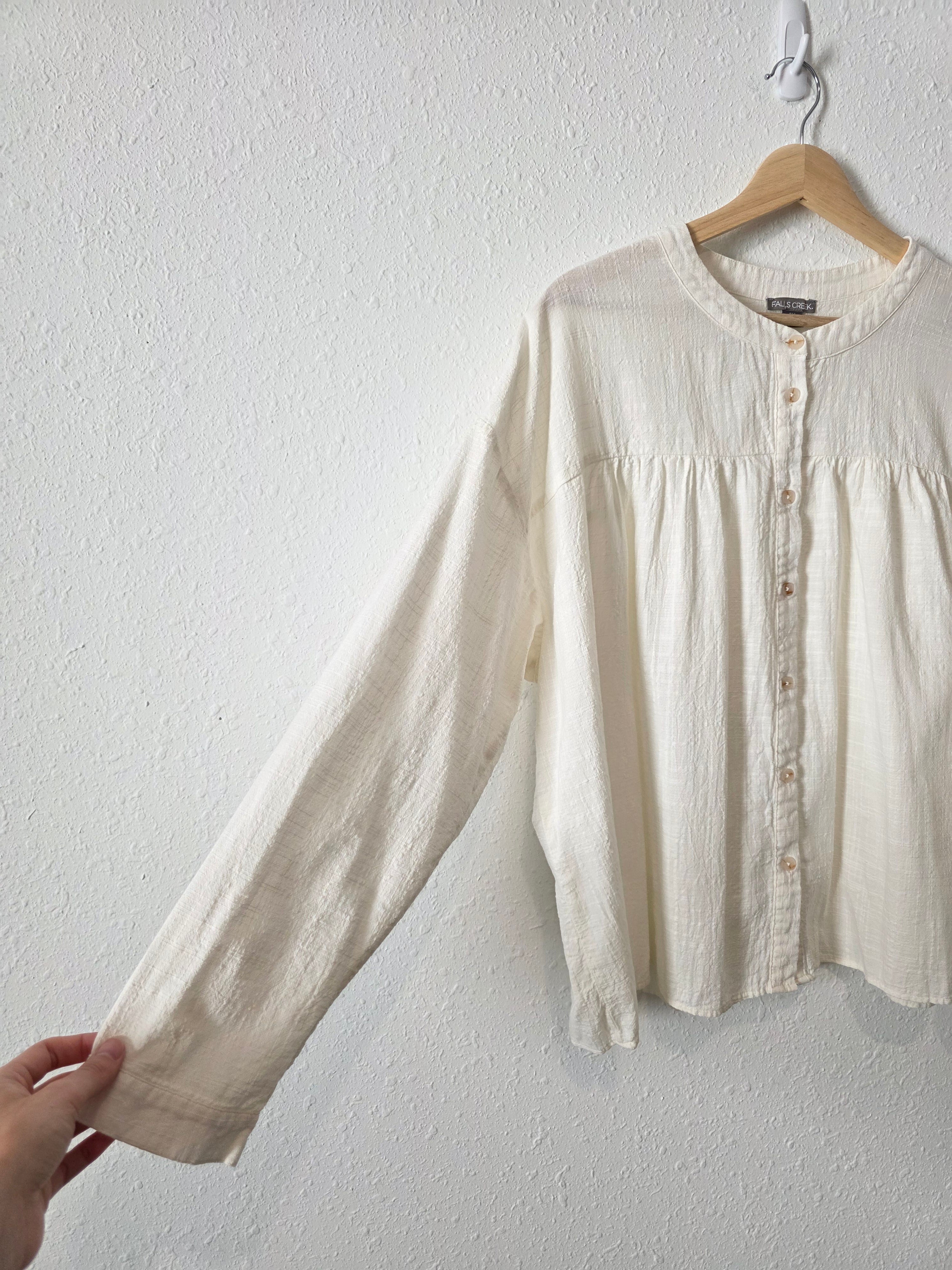 Button Up Cotton Blouse (2X)