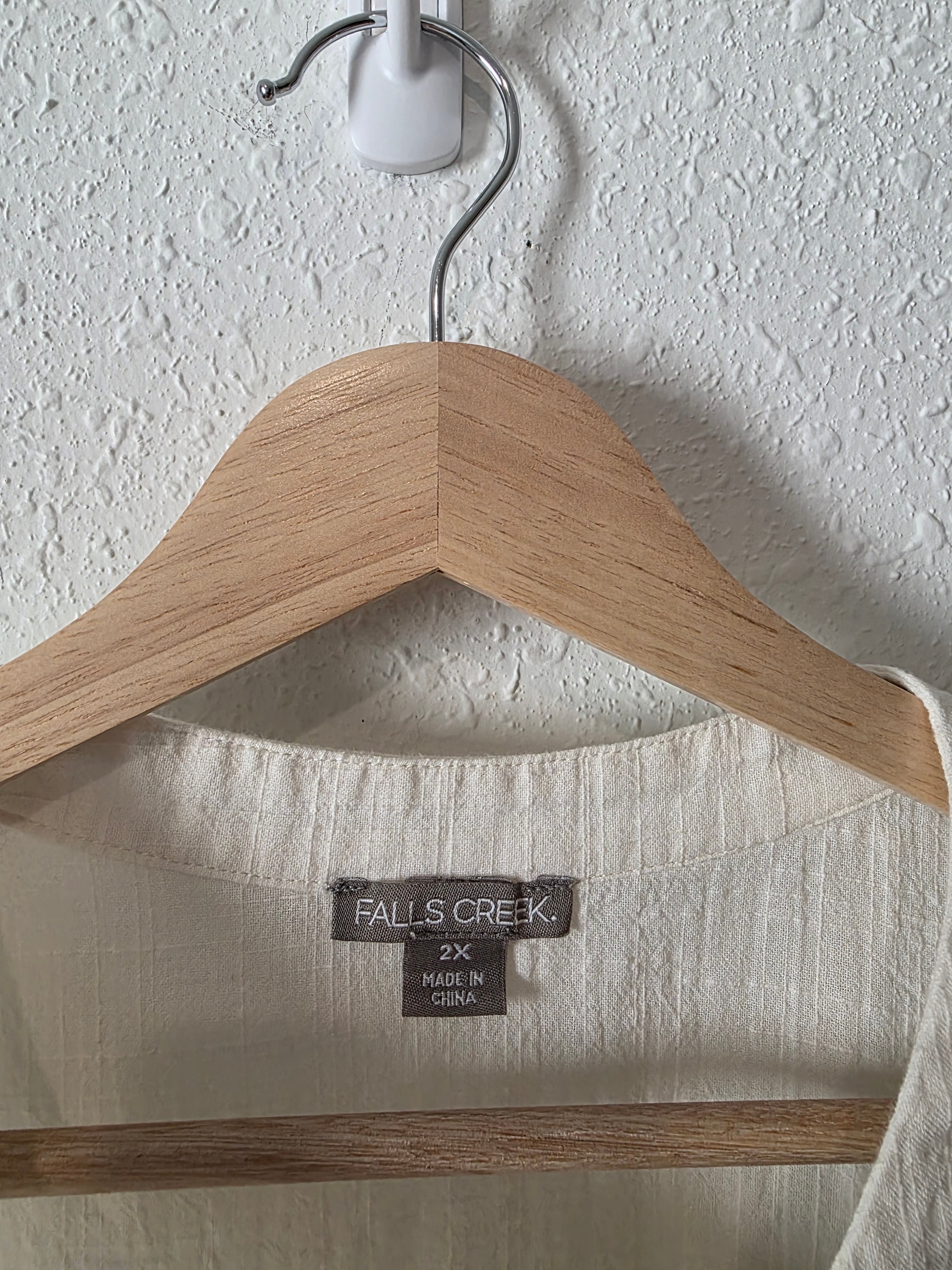 Button Up Cotton Blouse (2X)