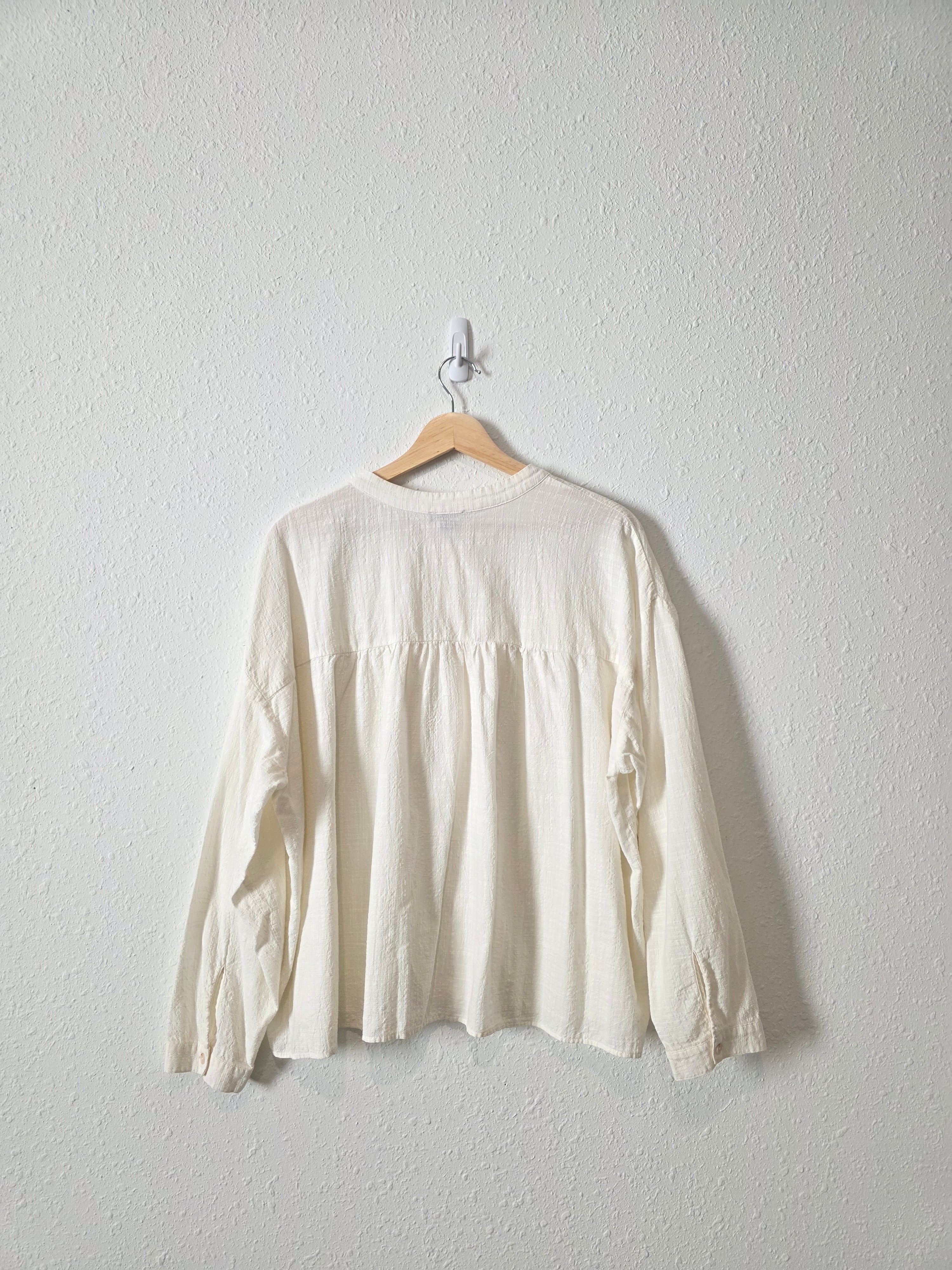 Button Up Cotton Blouse (2X)