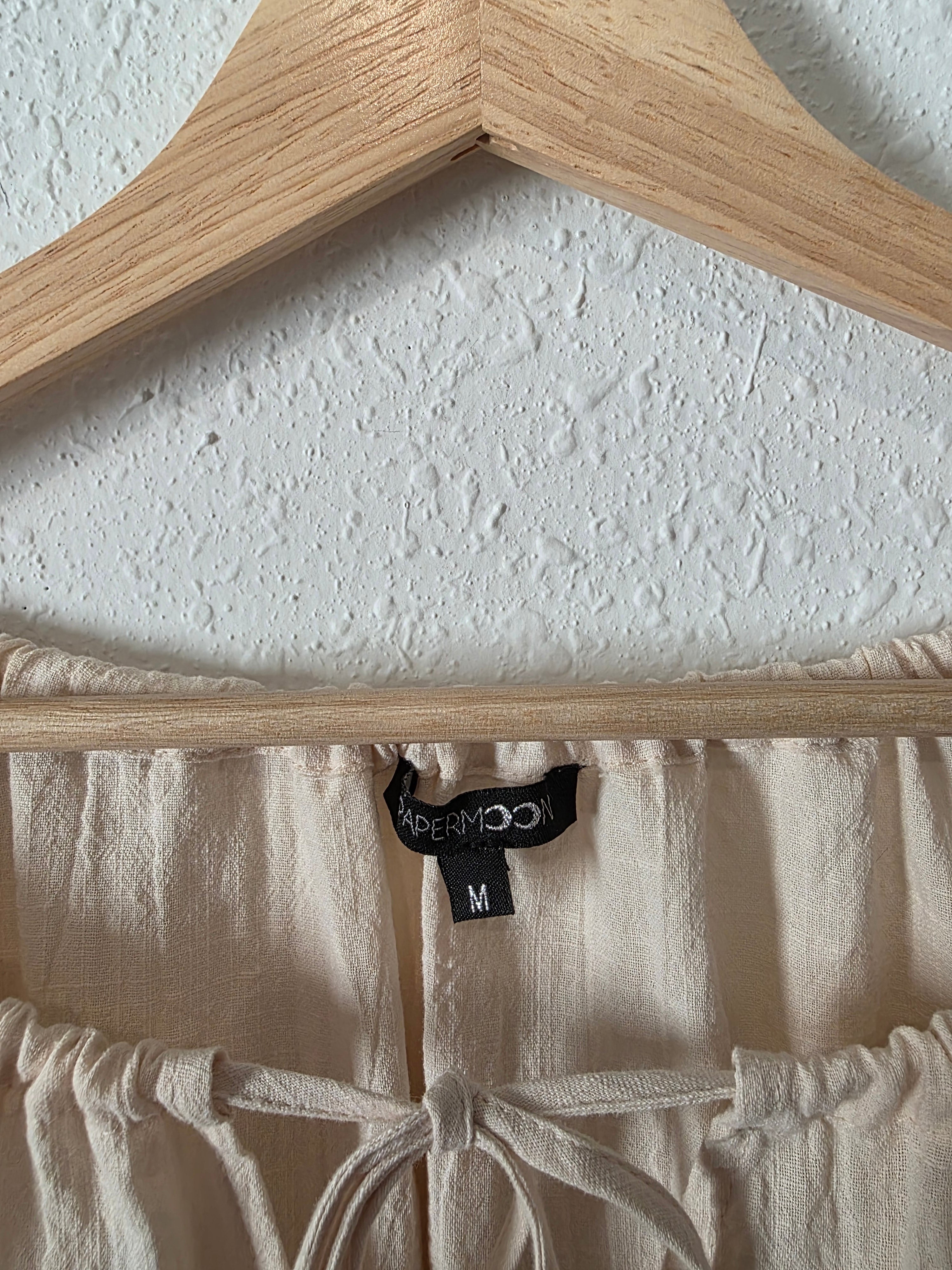 Cream Cotton Blouse (M)