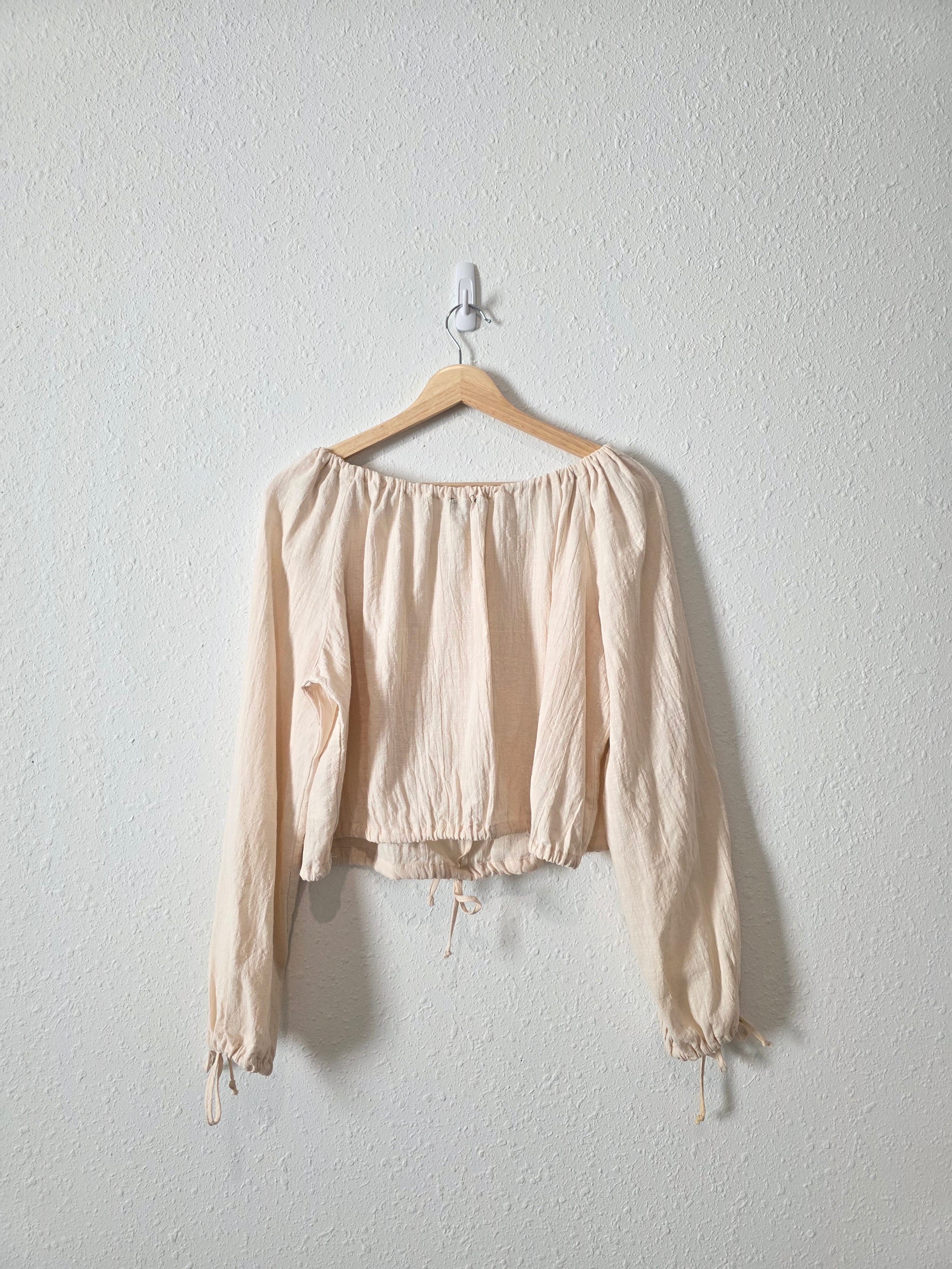 Cream Cotton Blouse (M)
