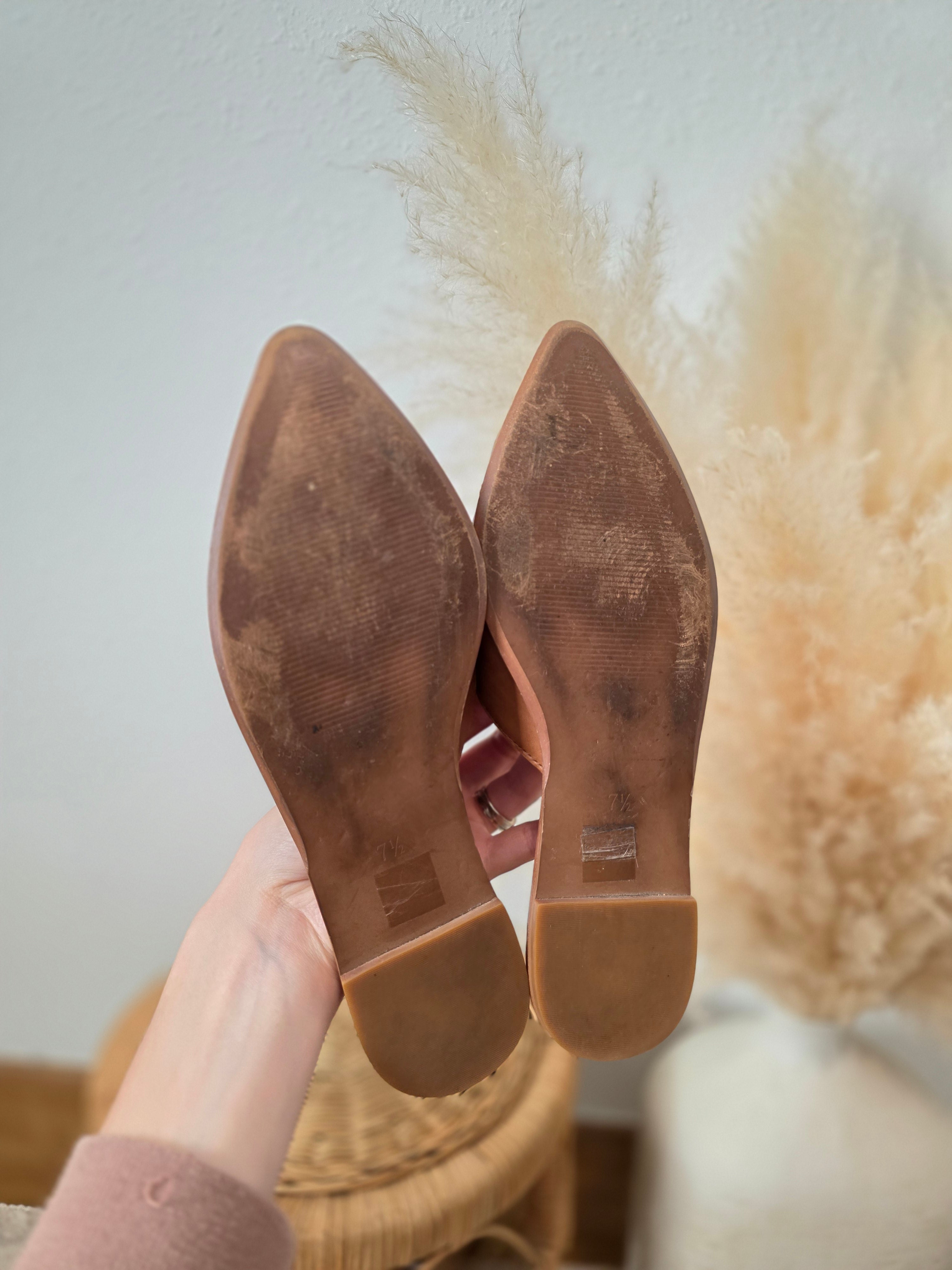 Madewell Leather Mules (7.5)