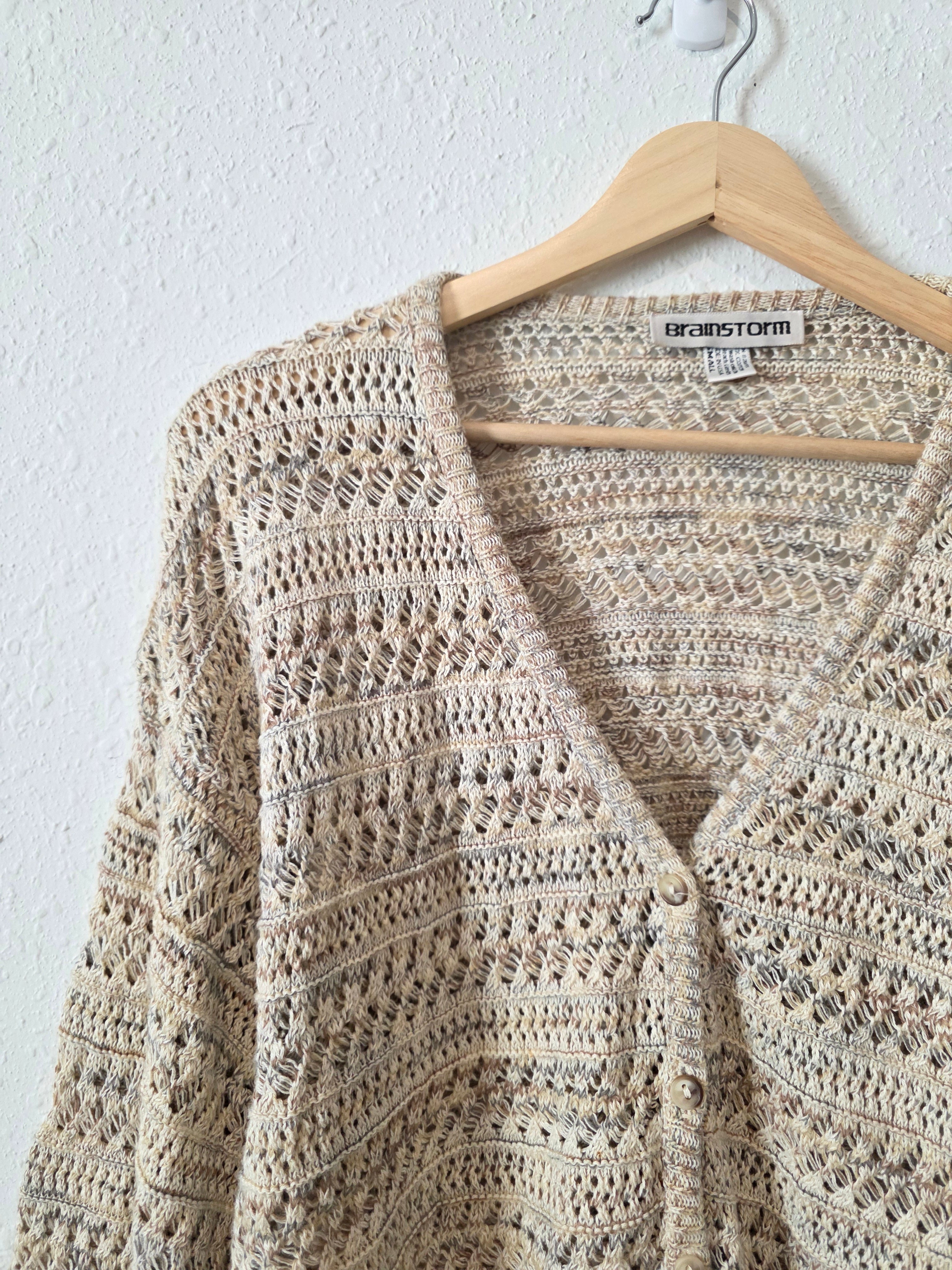 Vintage Cotton Knit Sweater (S)