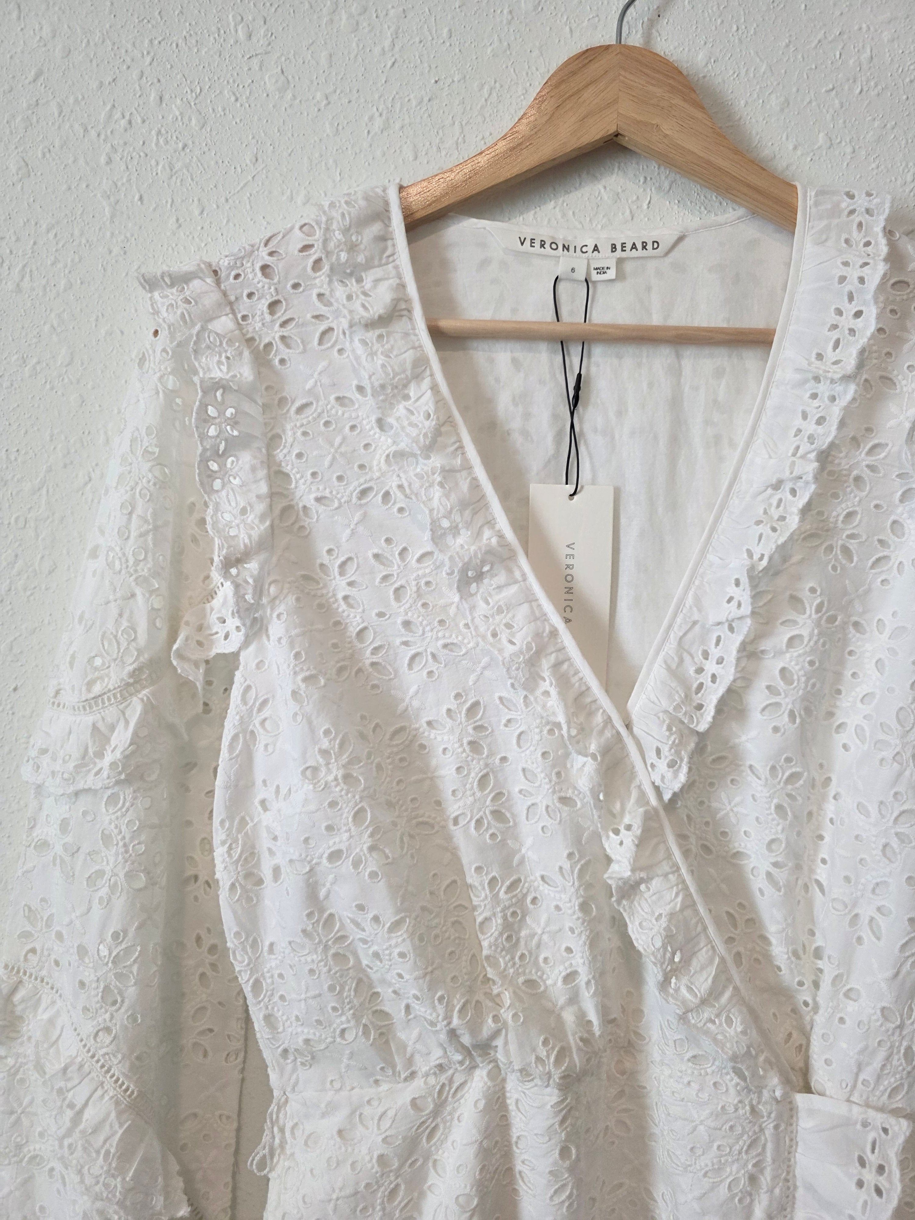 NEW Veronica Beard Eyelet Dress (6)