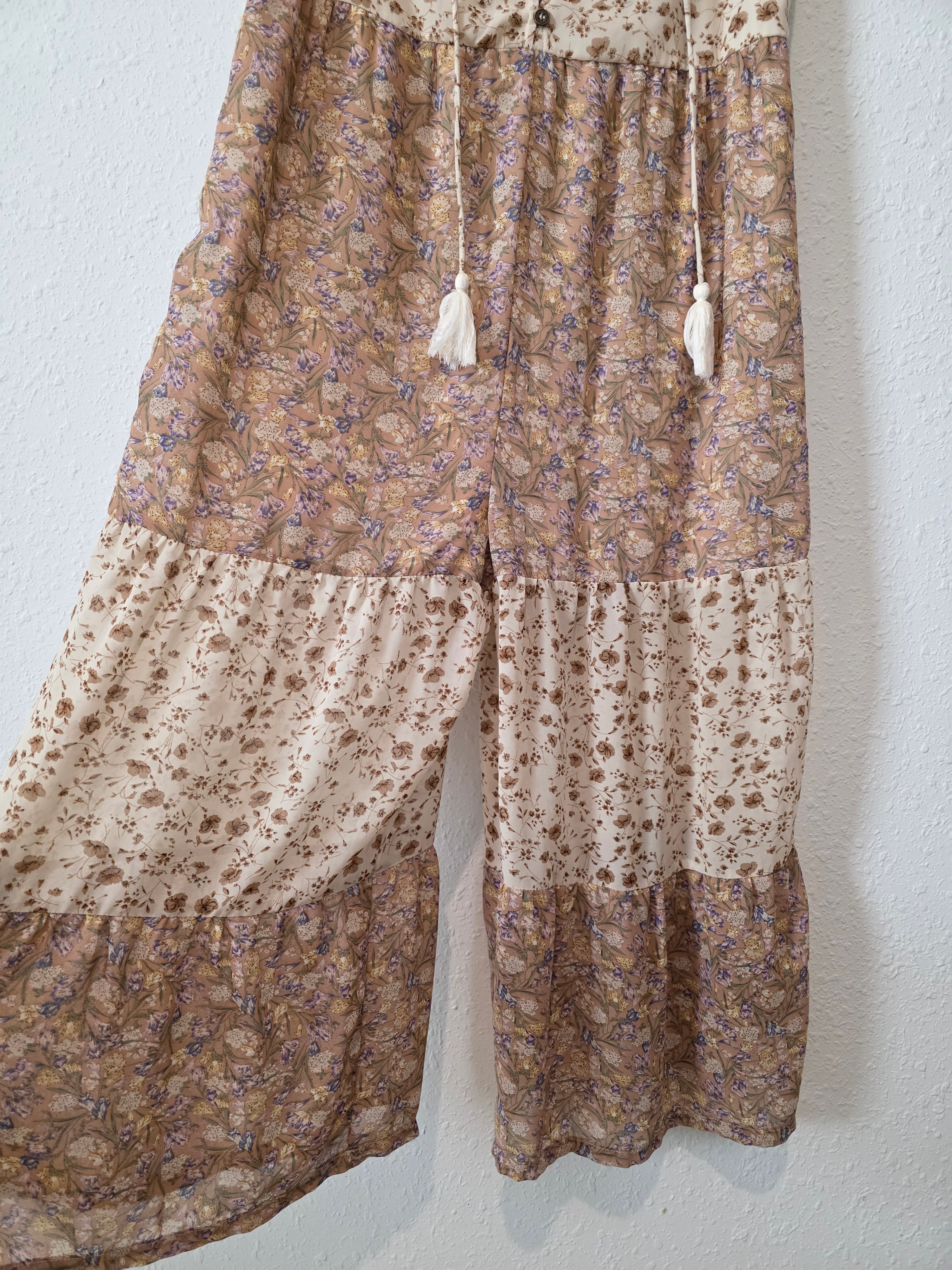 Floral Wide Leg Jumpsuit (L)
