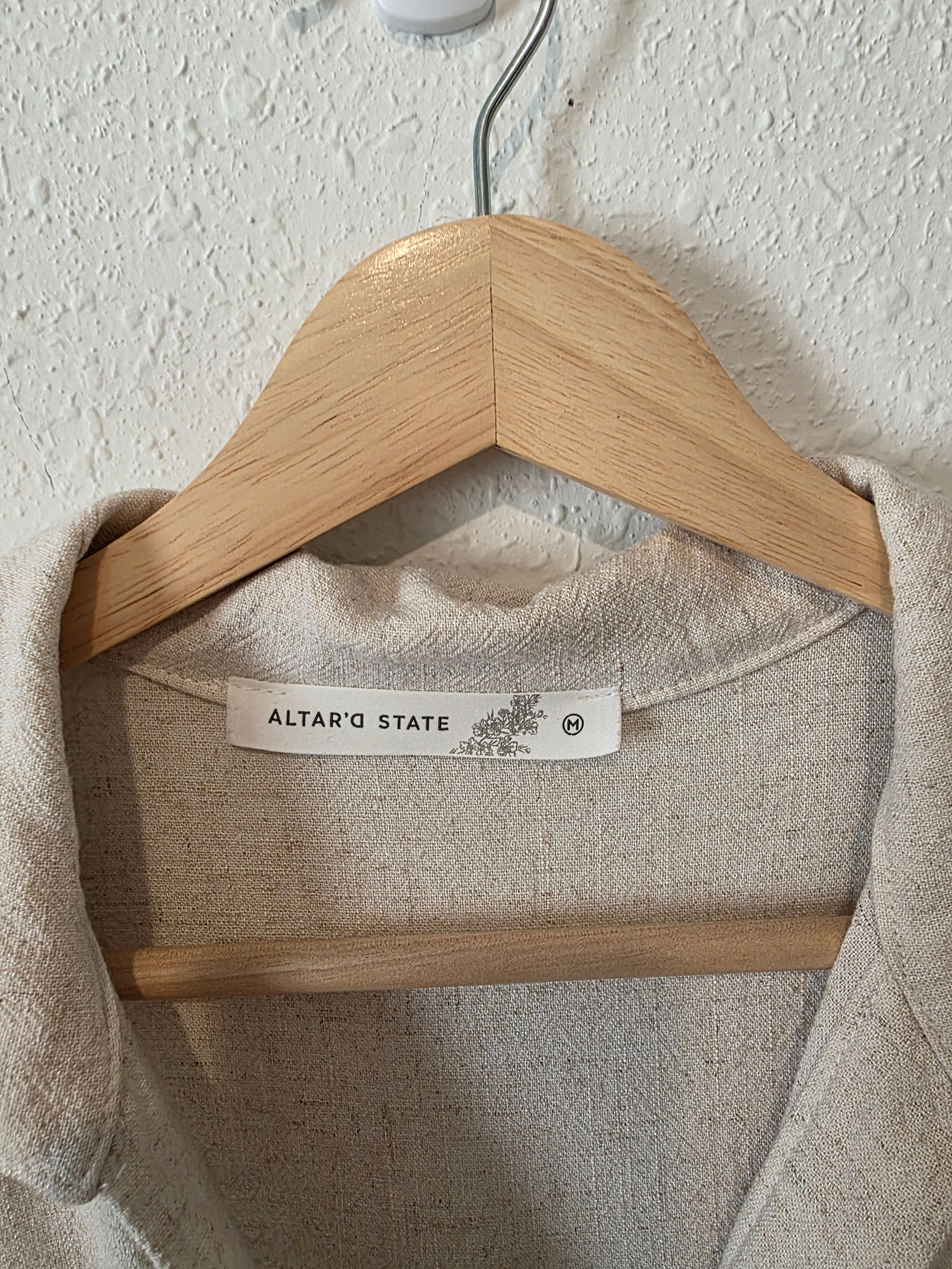 Altar'd State Linen Blend Top (M)