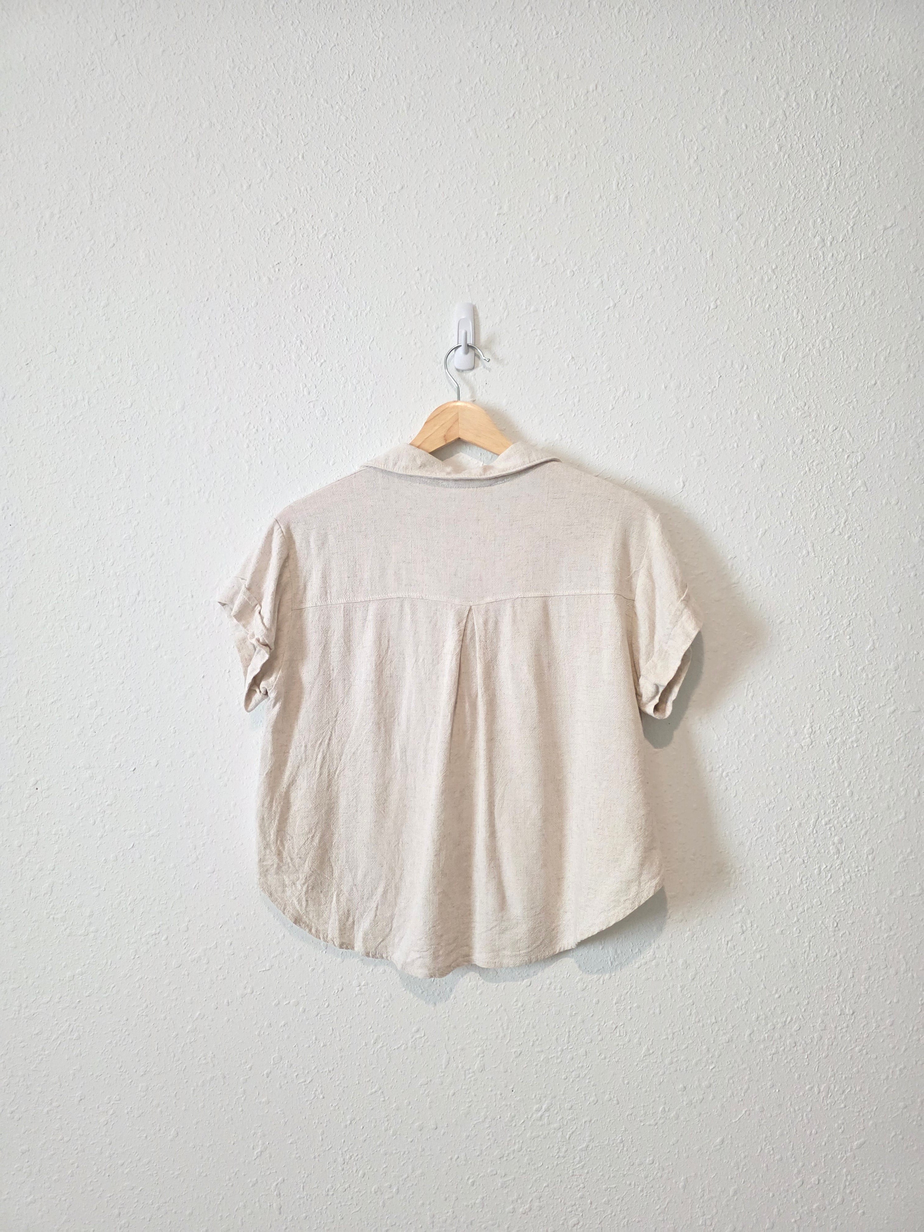 Altar'd State Linen Blend Top (M)