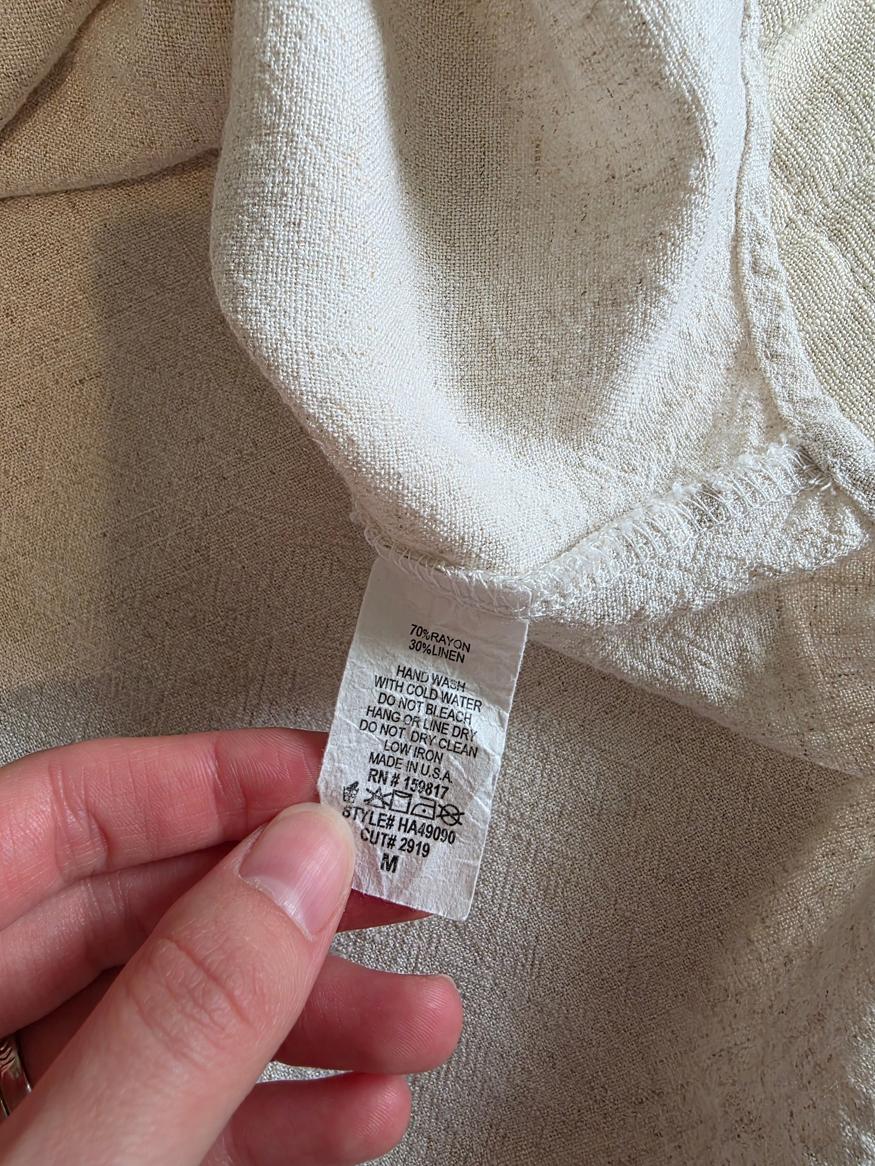 Altar'd State Linen Blend Top (M)