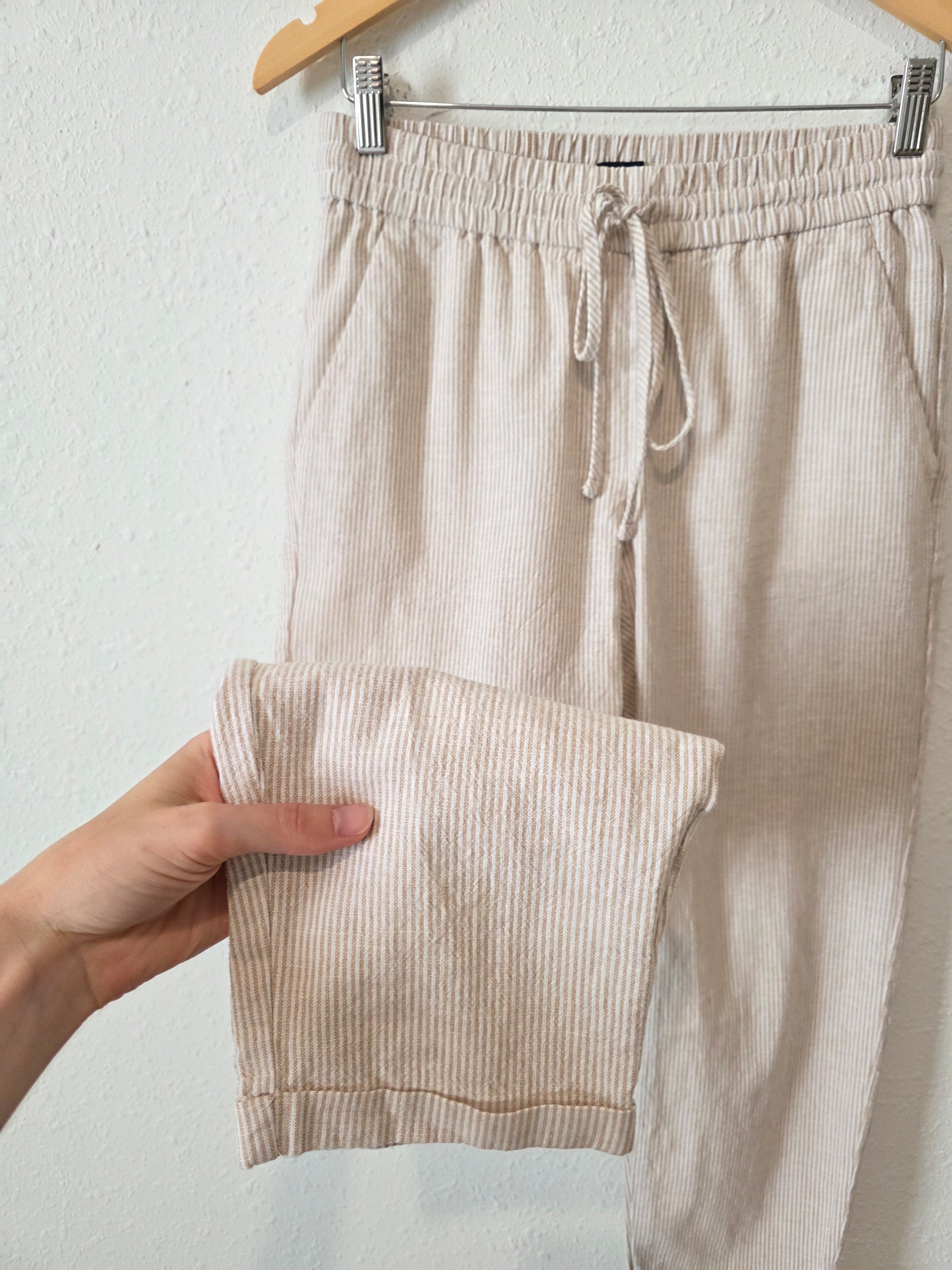 J.Crew Striped Linen Blend Pants (2)