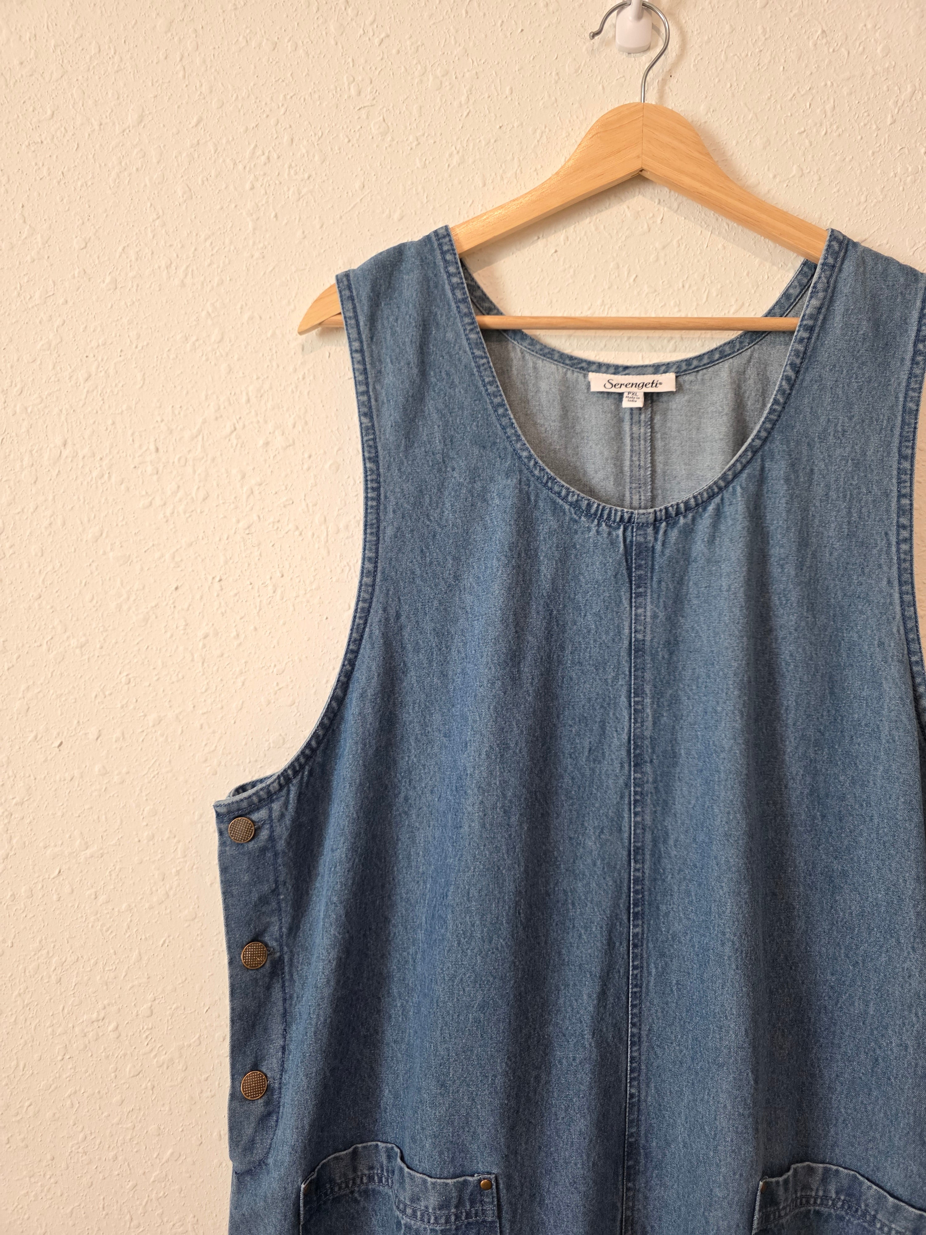 Vintage Denim Midi Dress (XLP)