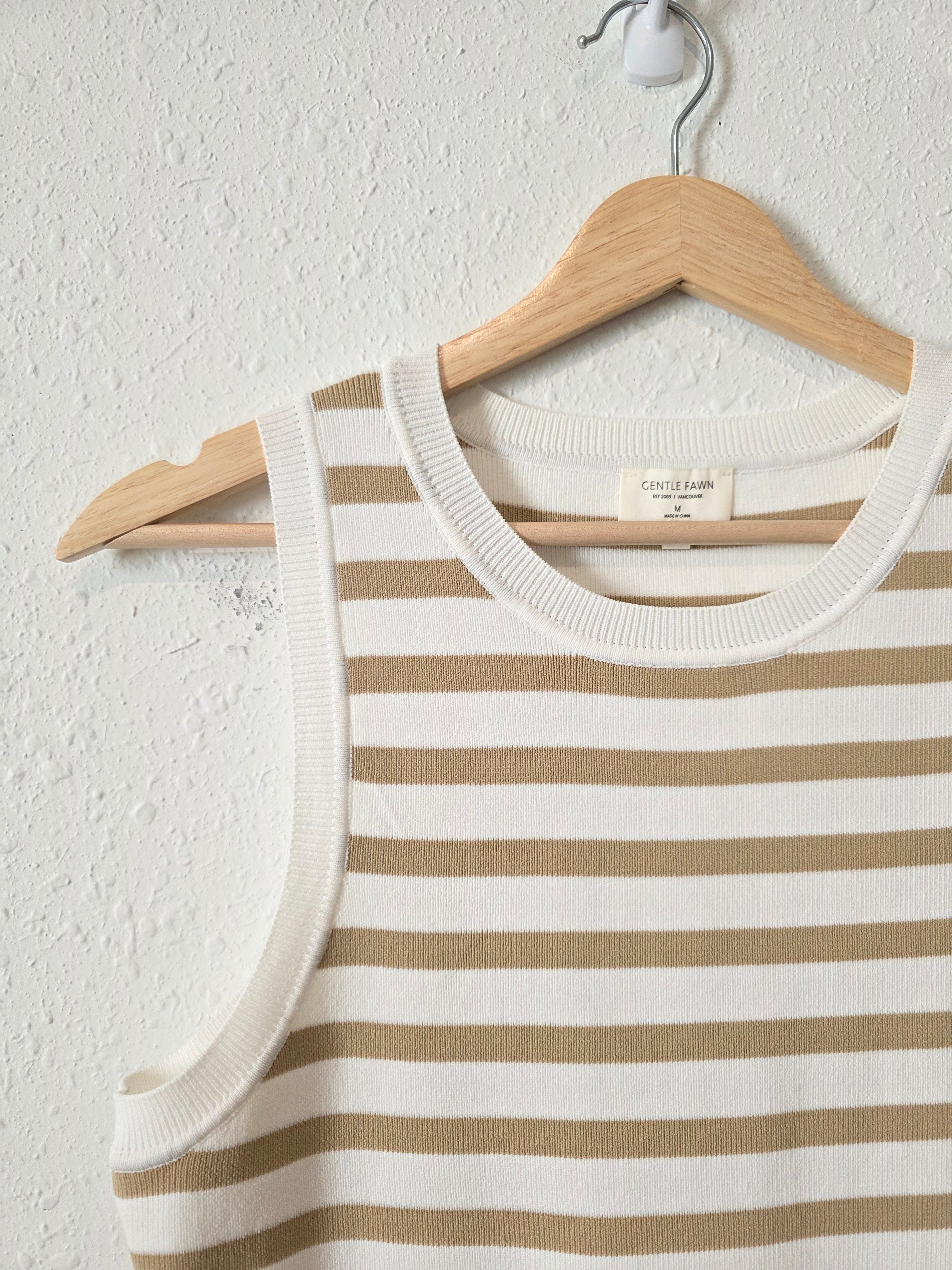 Gentle Fawn Striped Tank (M)