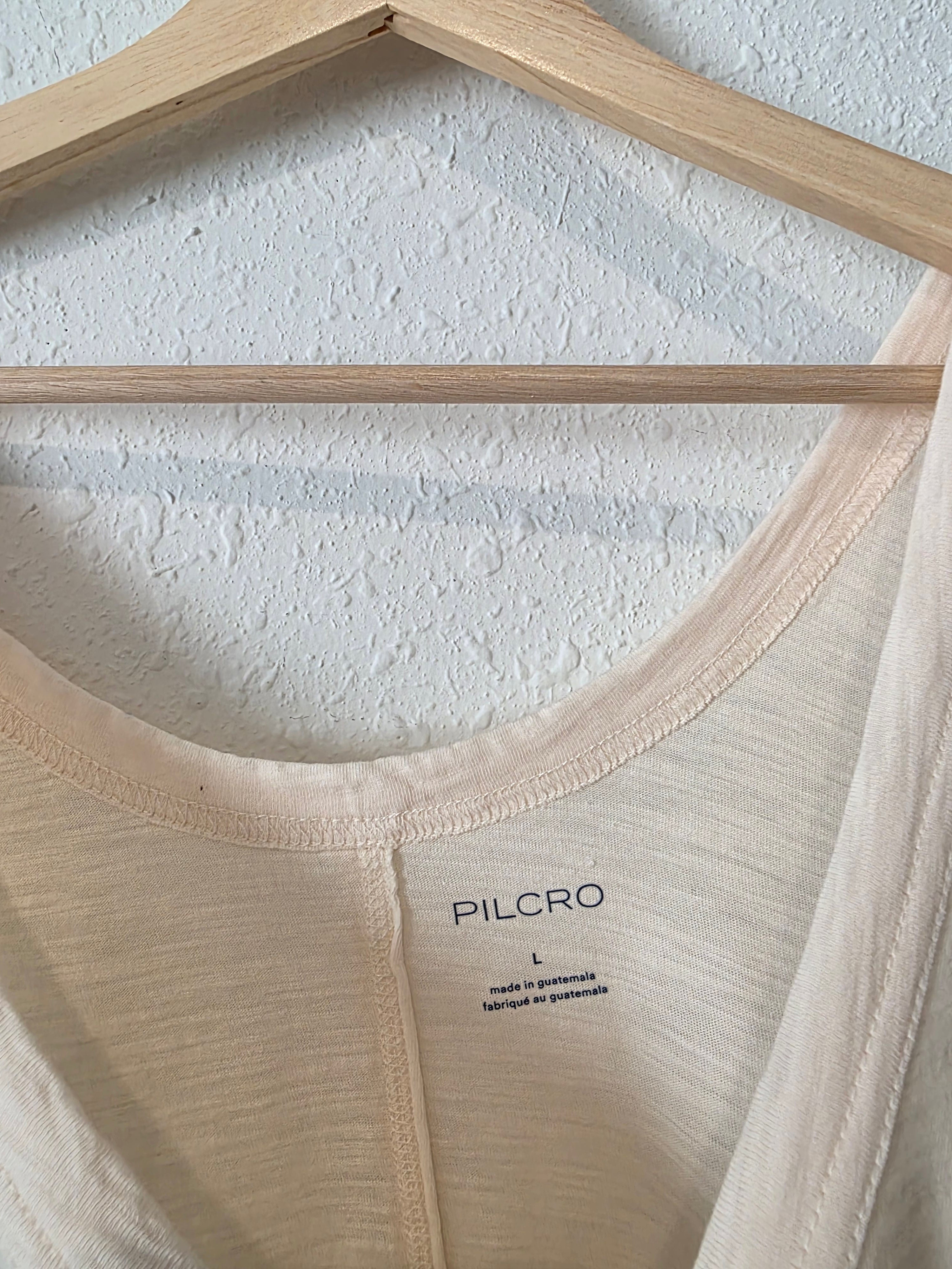Anthropologie Cream Crop Tank (L)