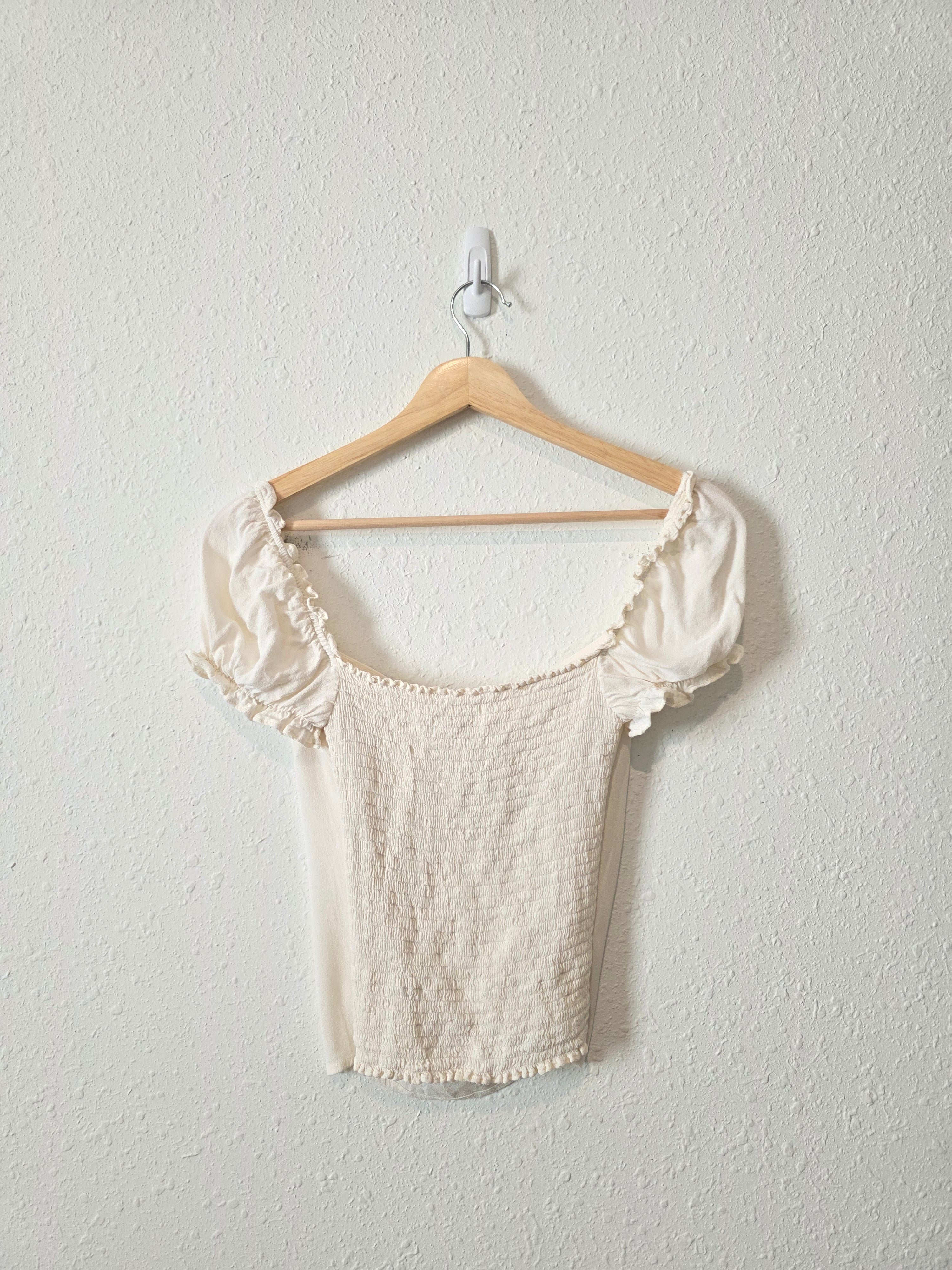 Reformation Ivory Sweetheart Top (4)