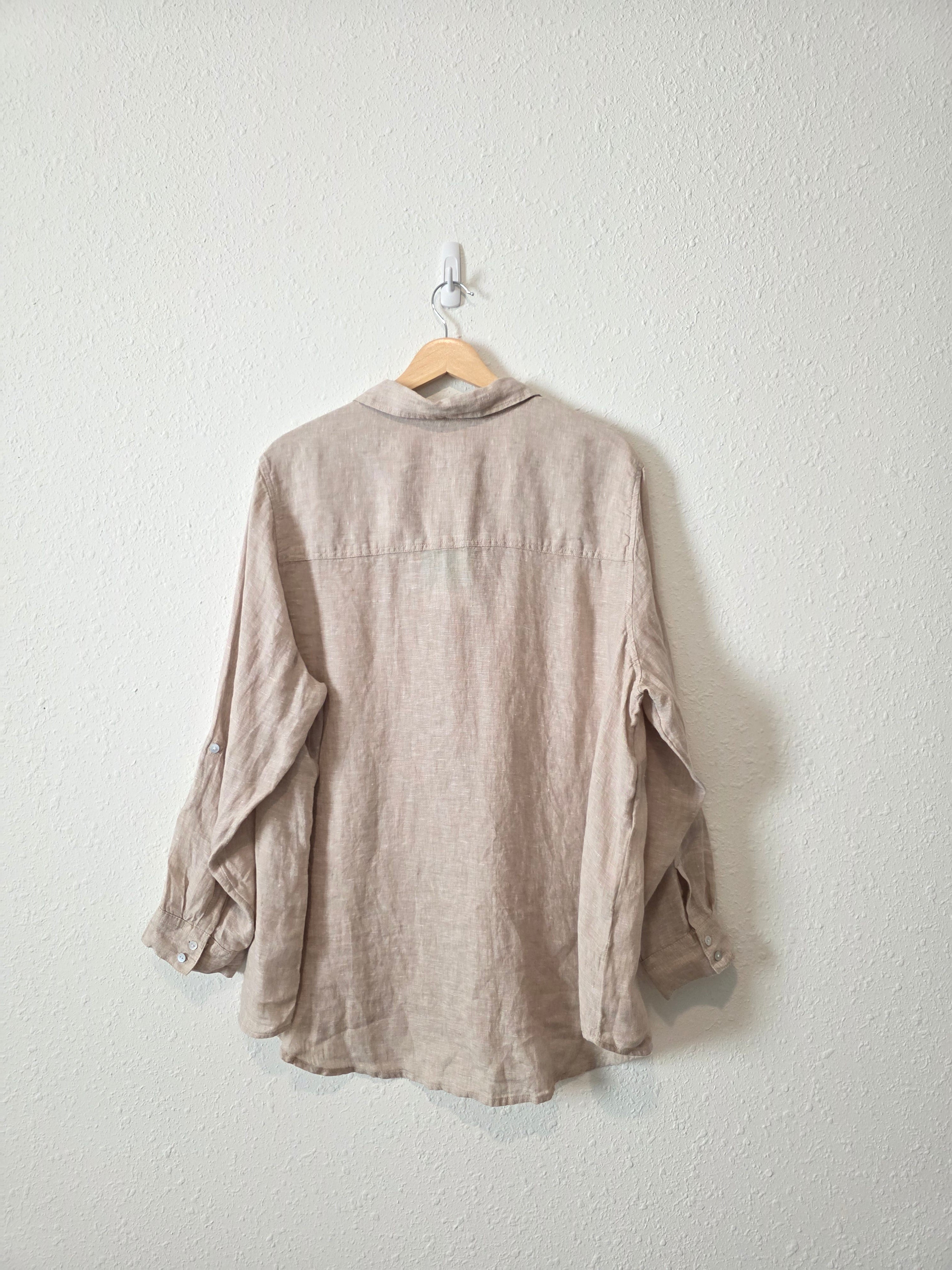 NEW 100% Linen Button Up (2X)