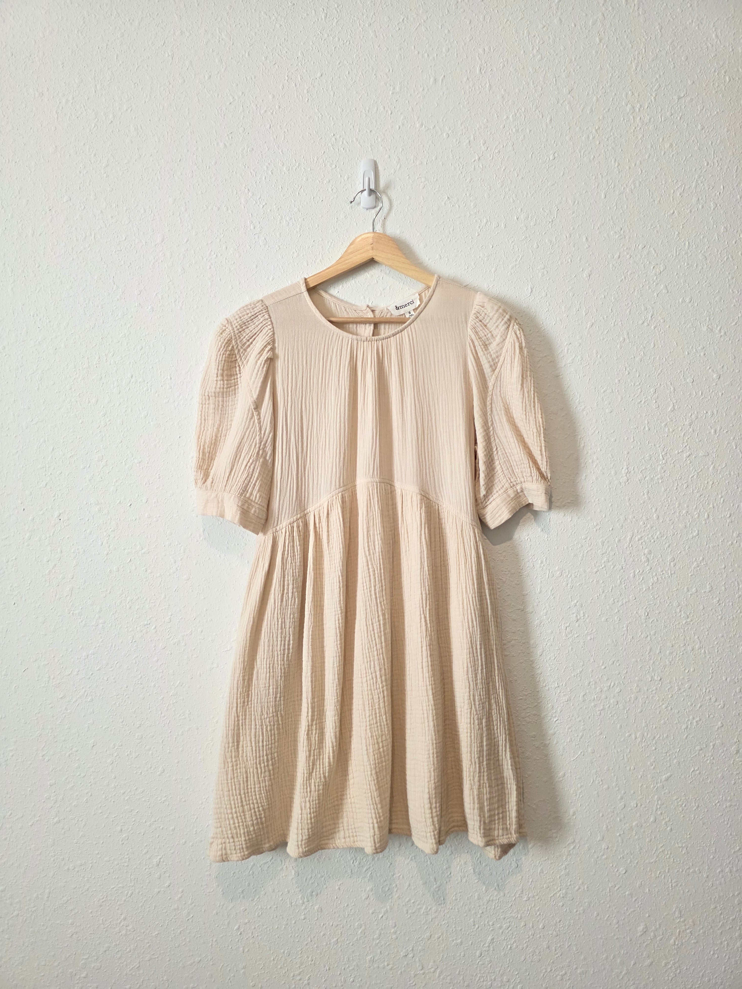 Cotton Gauze Babydoll Dress (S)