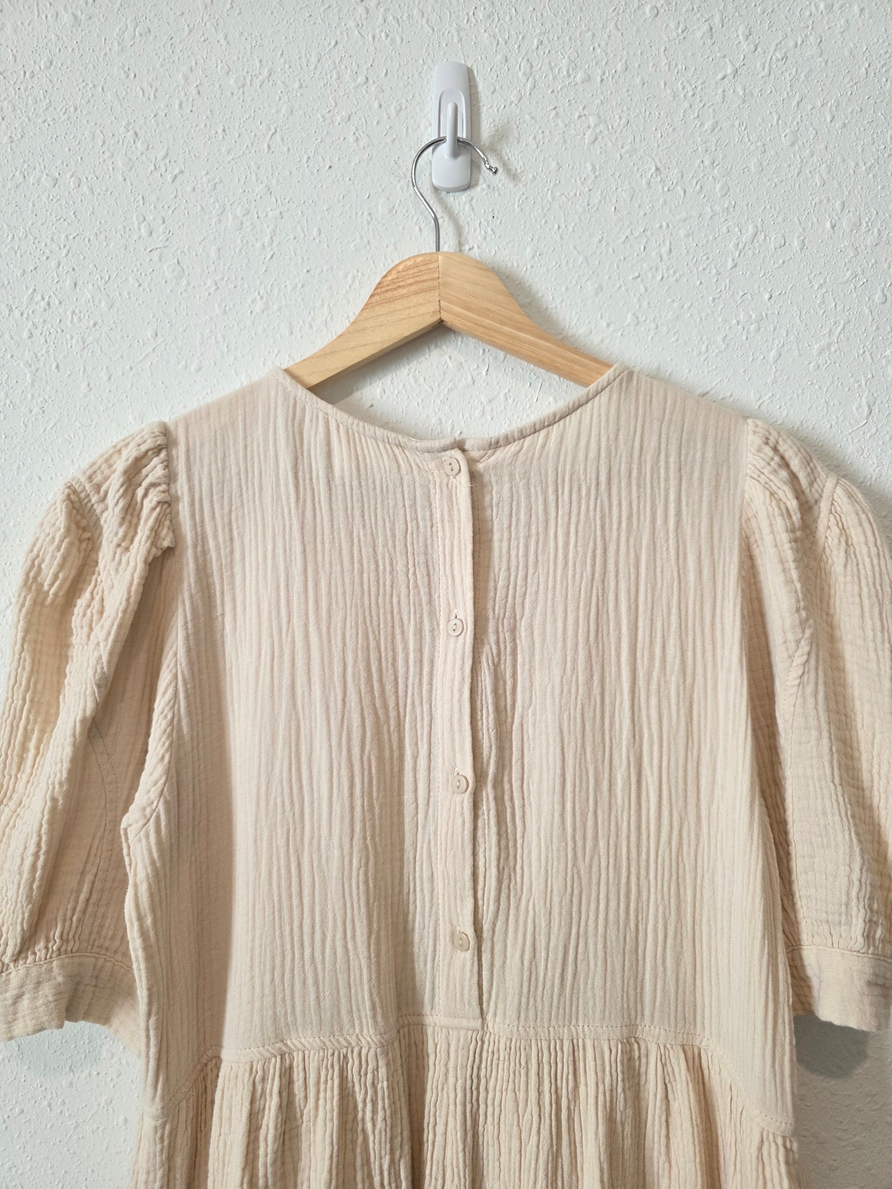 Cotton Gauze Babydoll Dress (S)