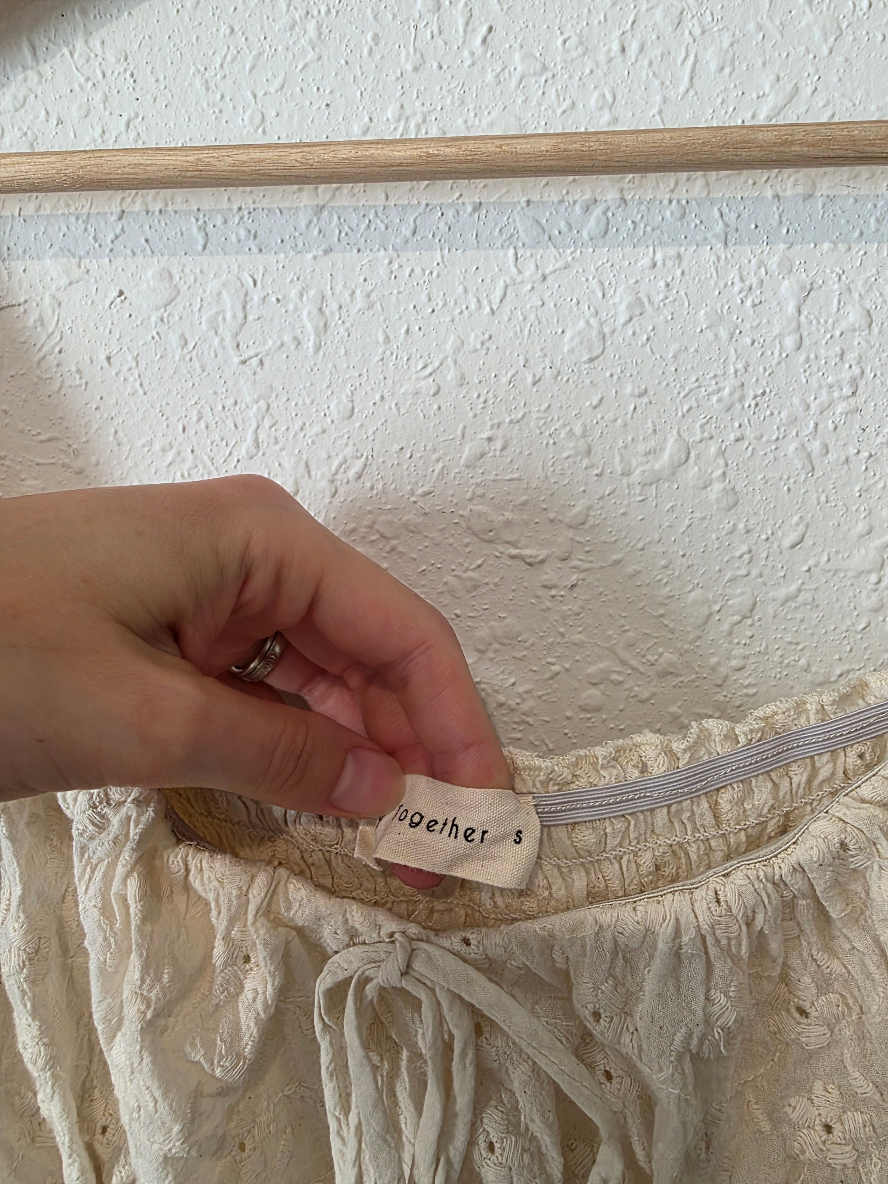 By Together Floral Embroidered Top (S)