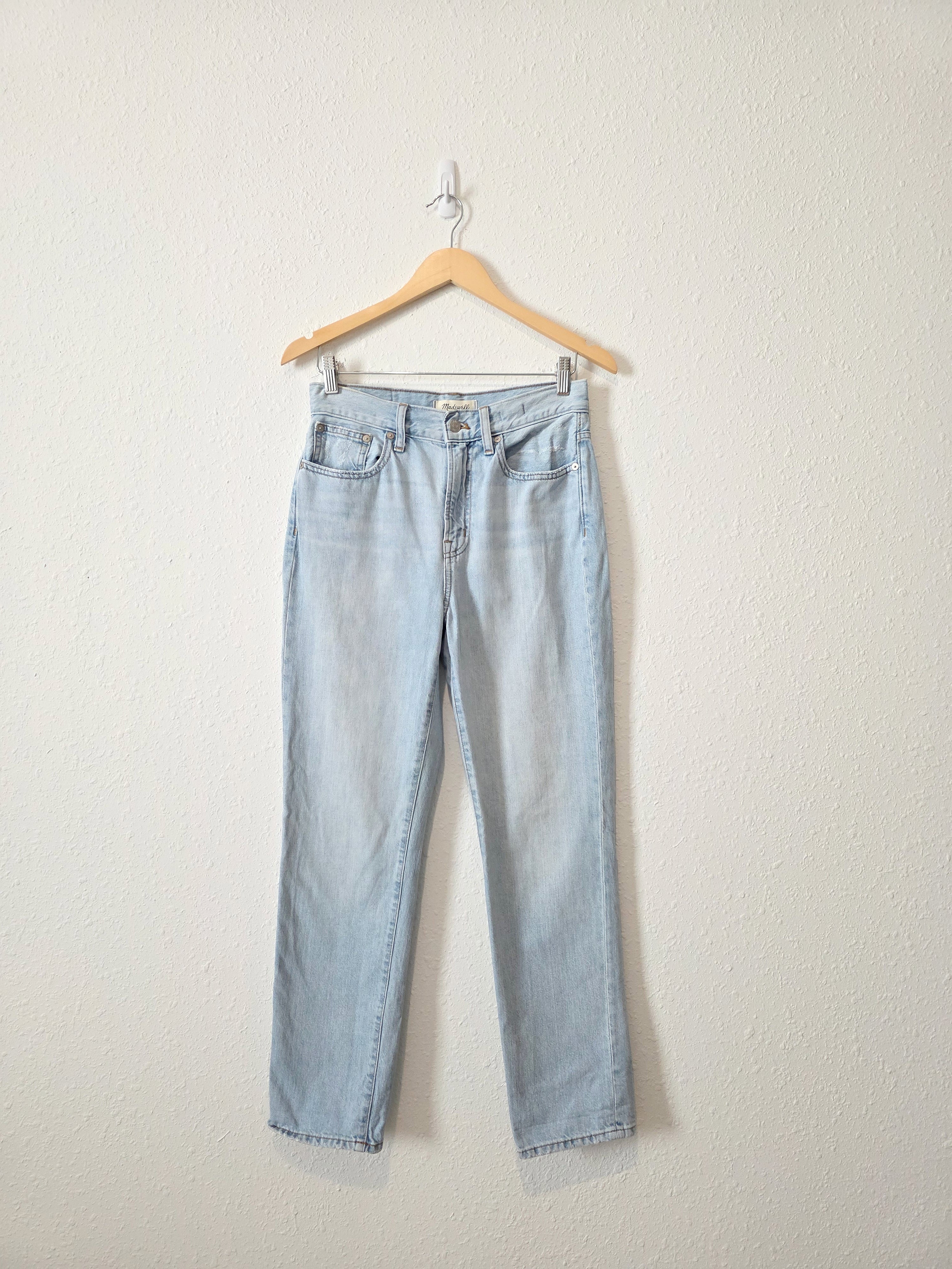 Madewell Light Wash Straight Jeans (26)