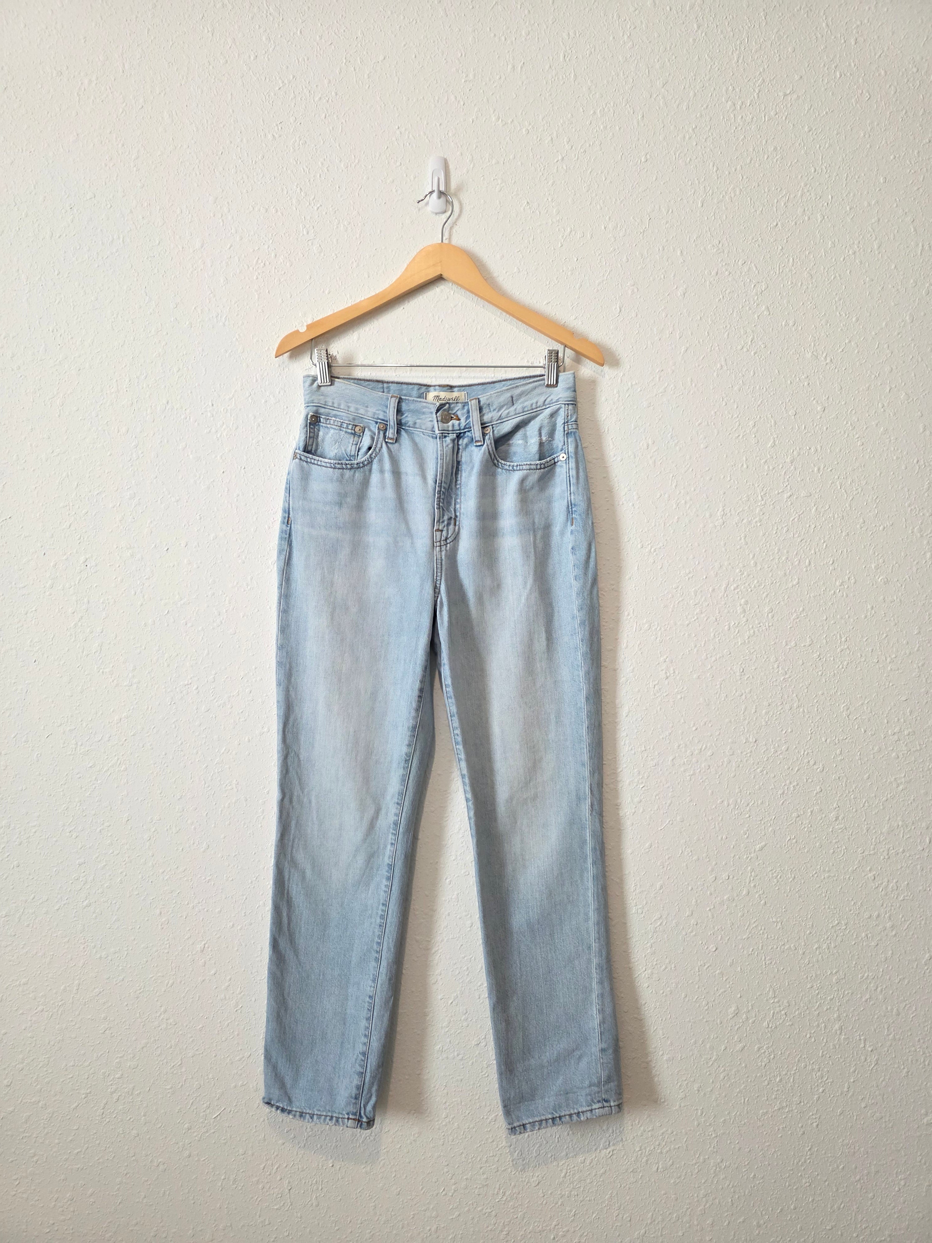 Madewell Light Wash Straight Jeans (26)