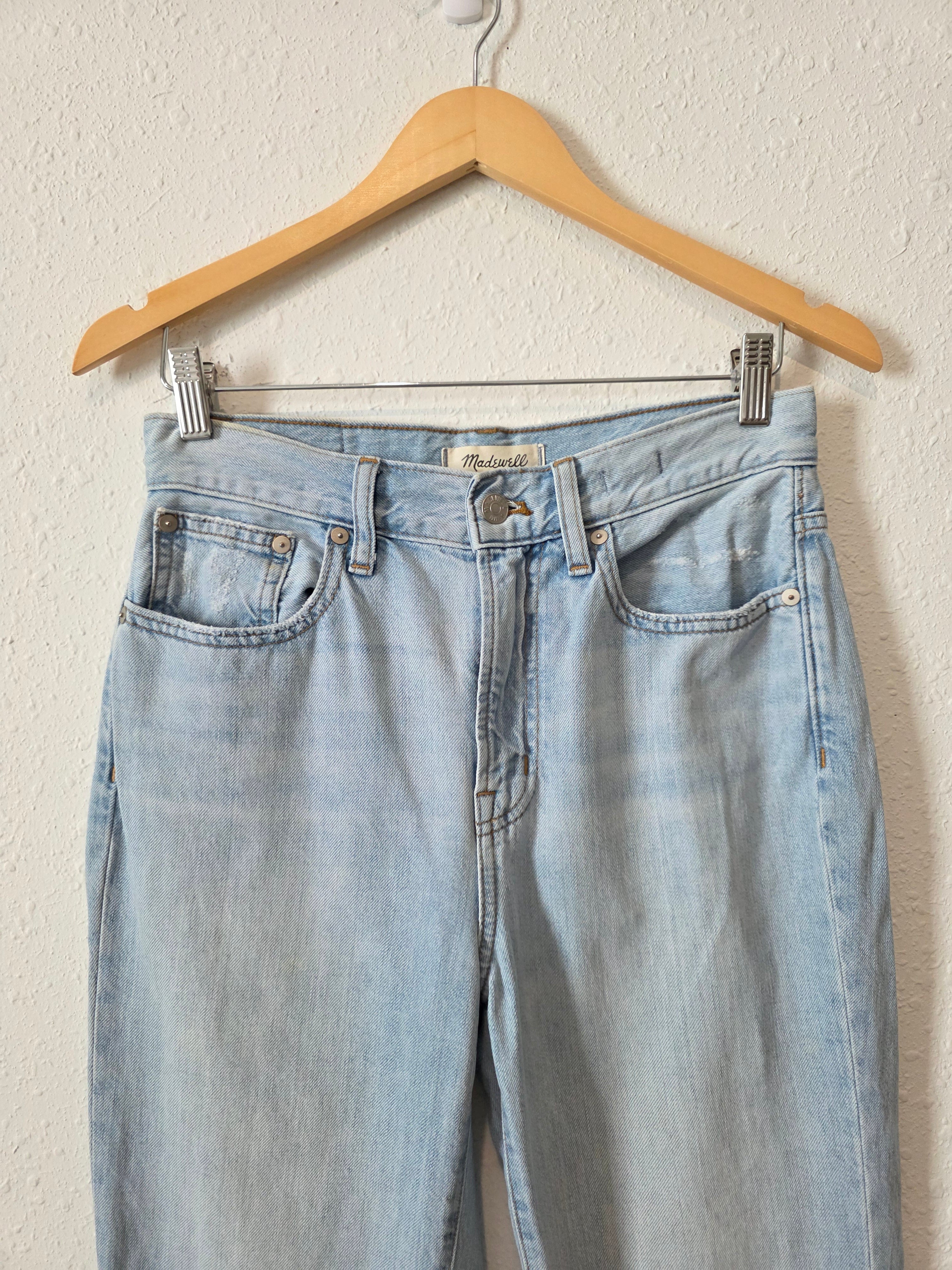Madewell Light Wash Straight Jeans (26)