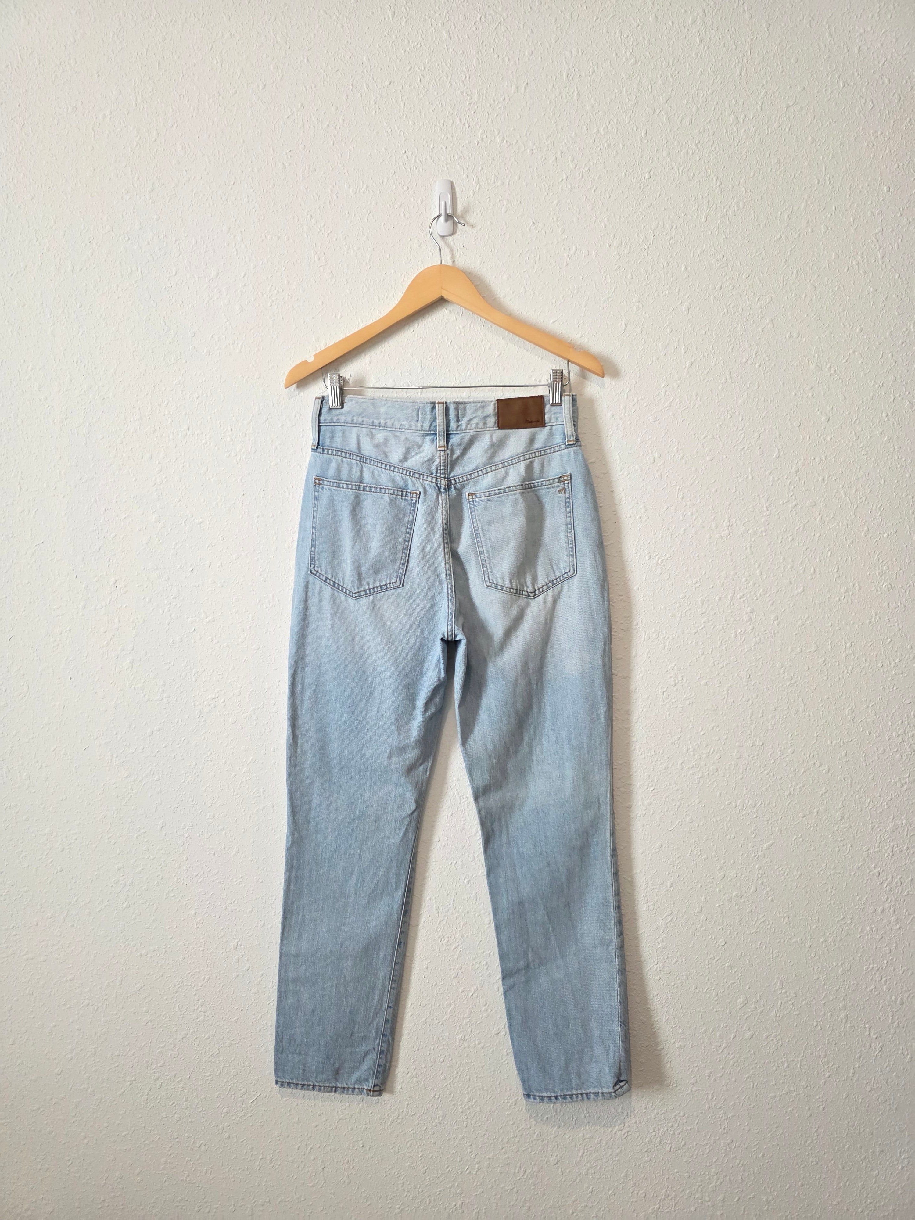 Madewell Light Wash Straight Jeans (26)