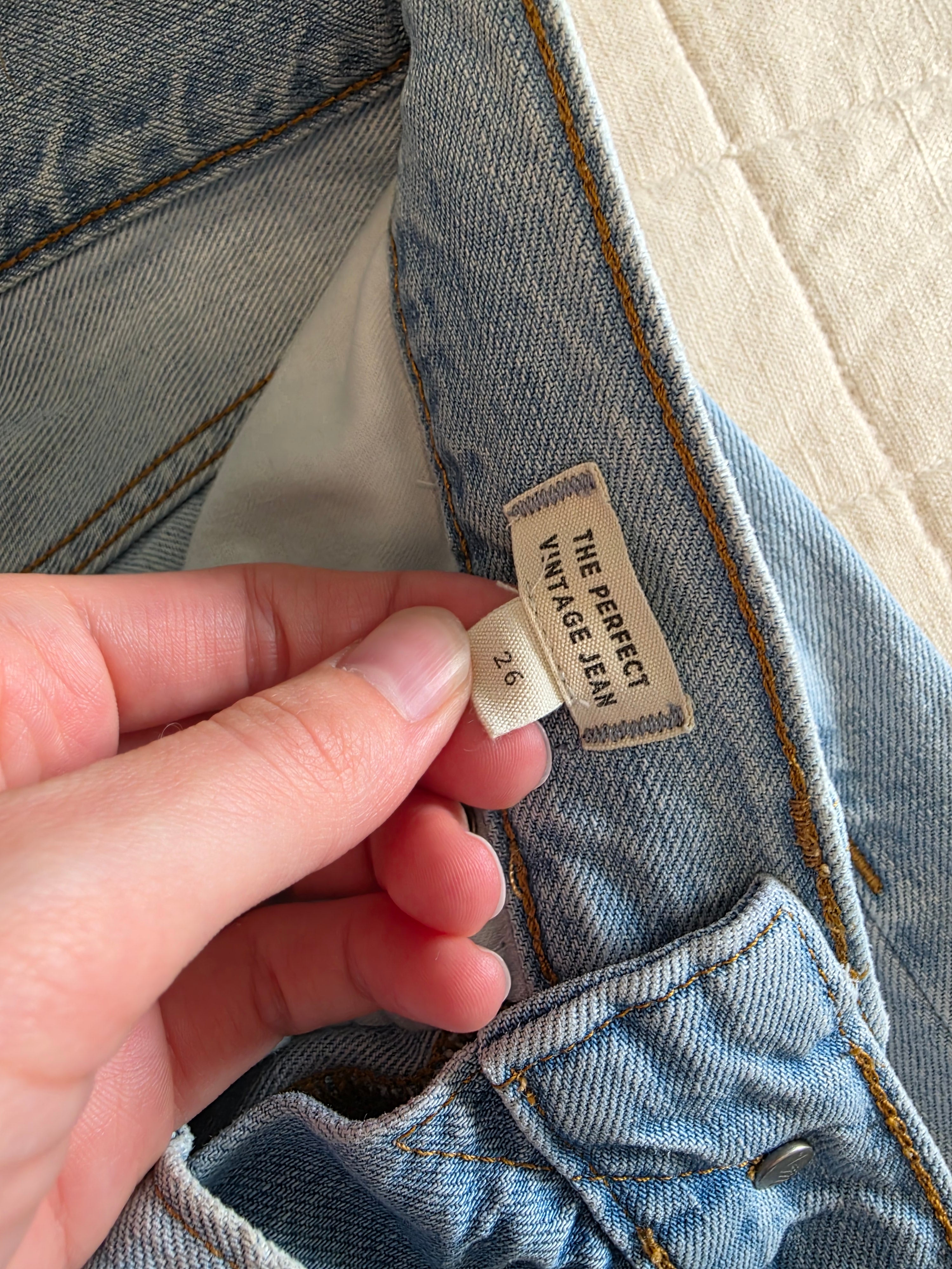 Madewell Light Wash Straight Jeans (26)