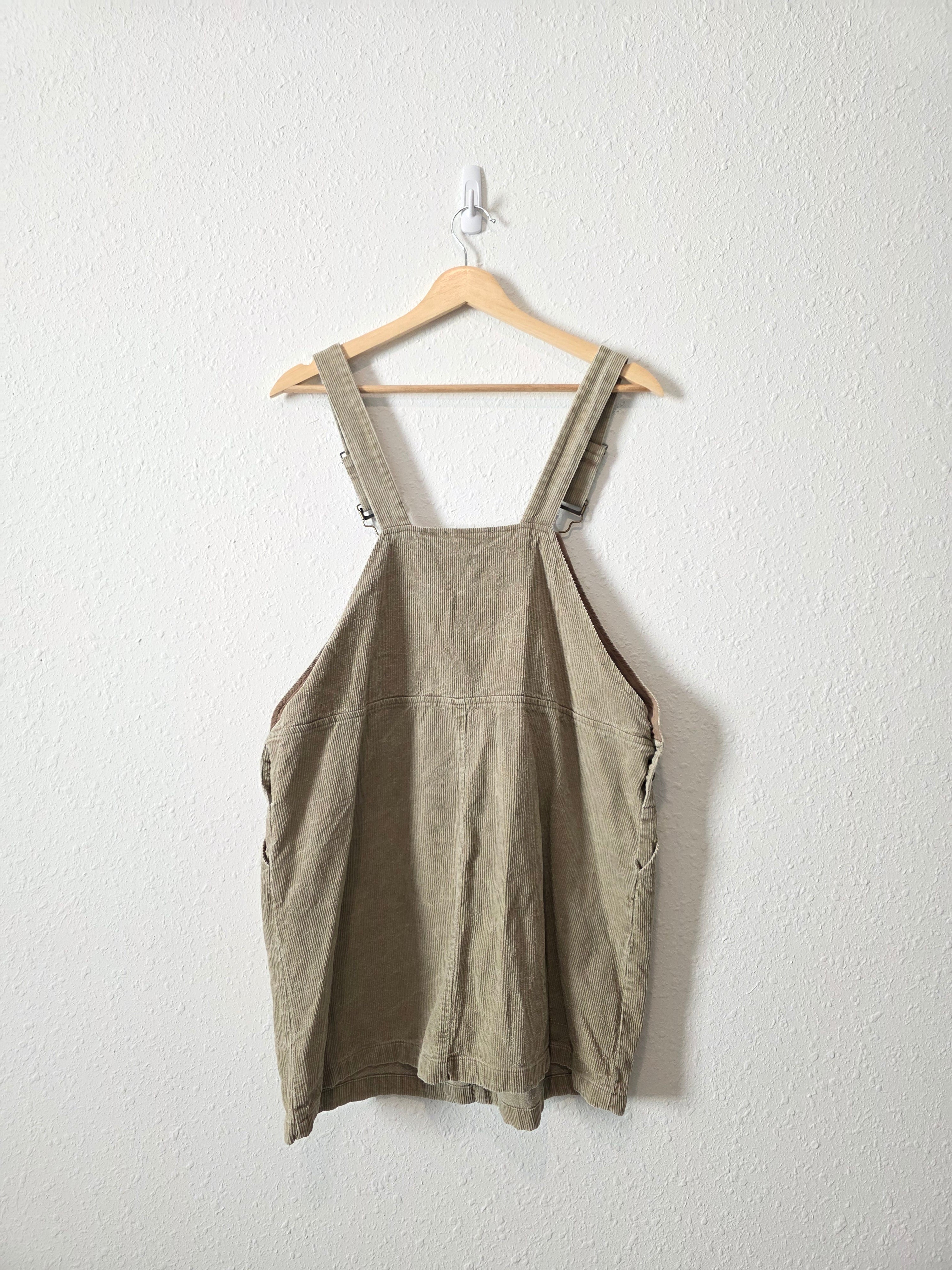 Listicle Corduroy Overall Dress (L)