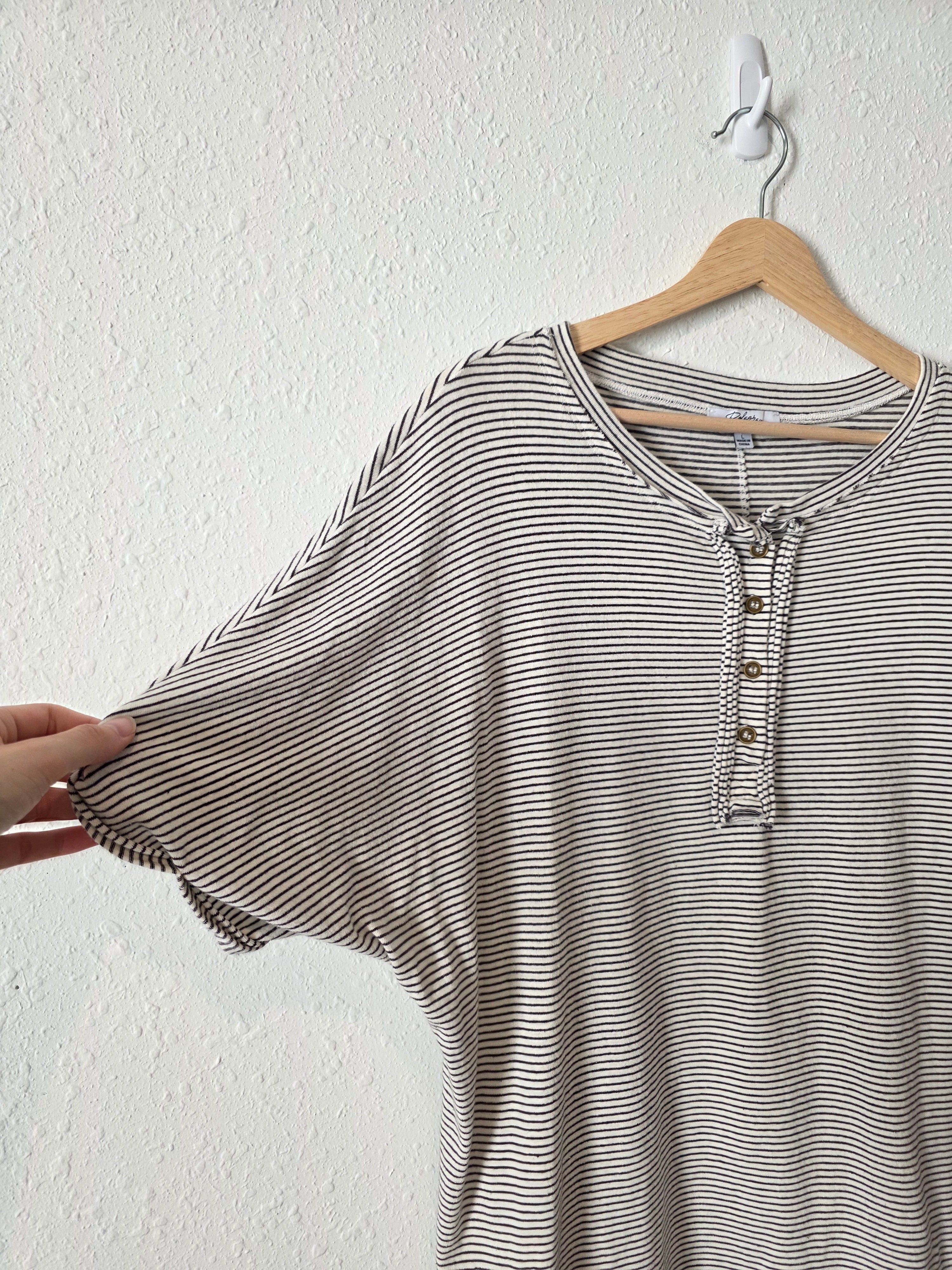 Polagram Striped Oversized Tee (L)
