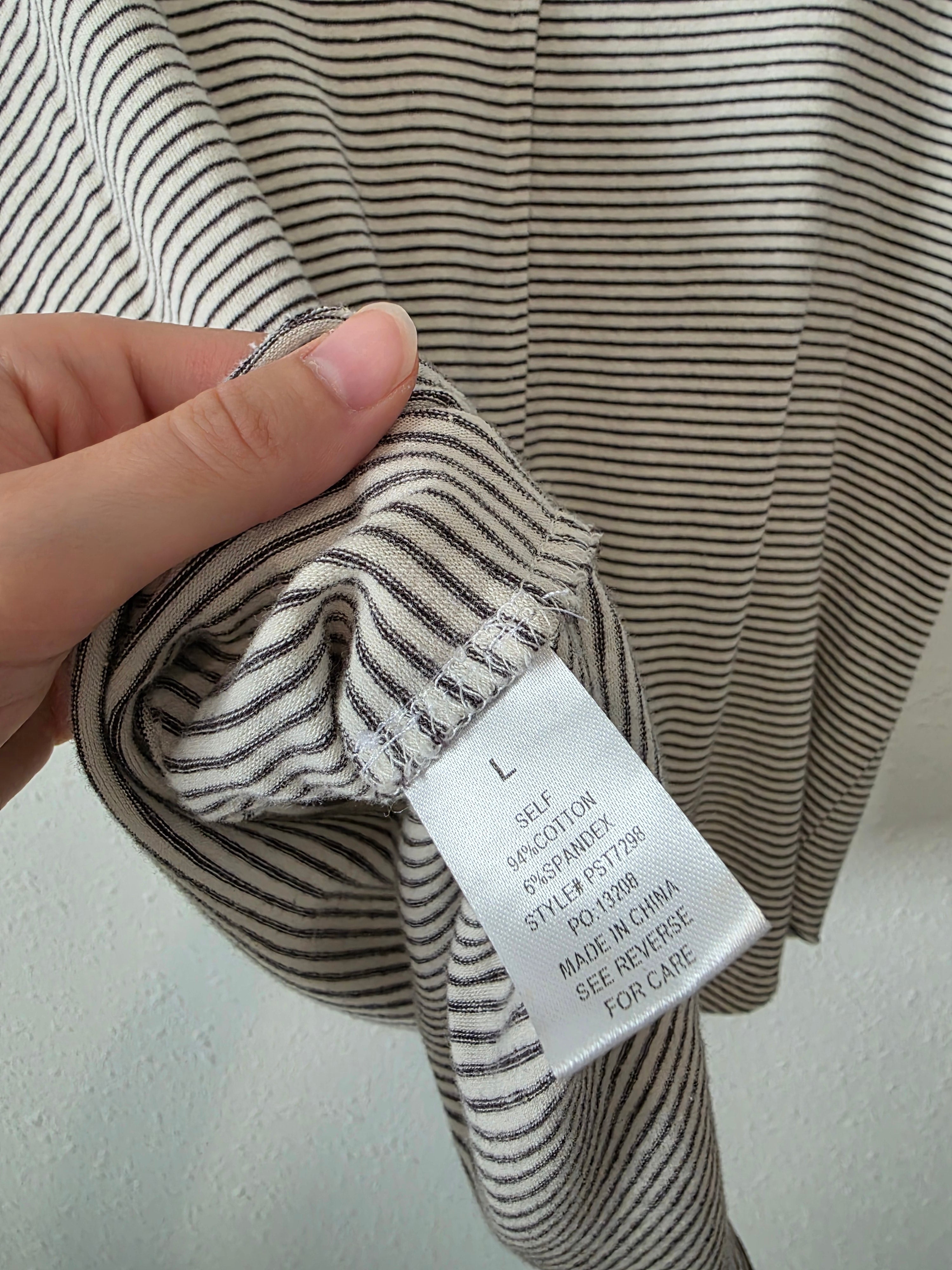 Polagram Striped Oversized Tee (L)