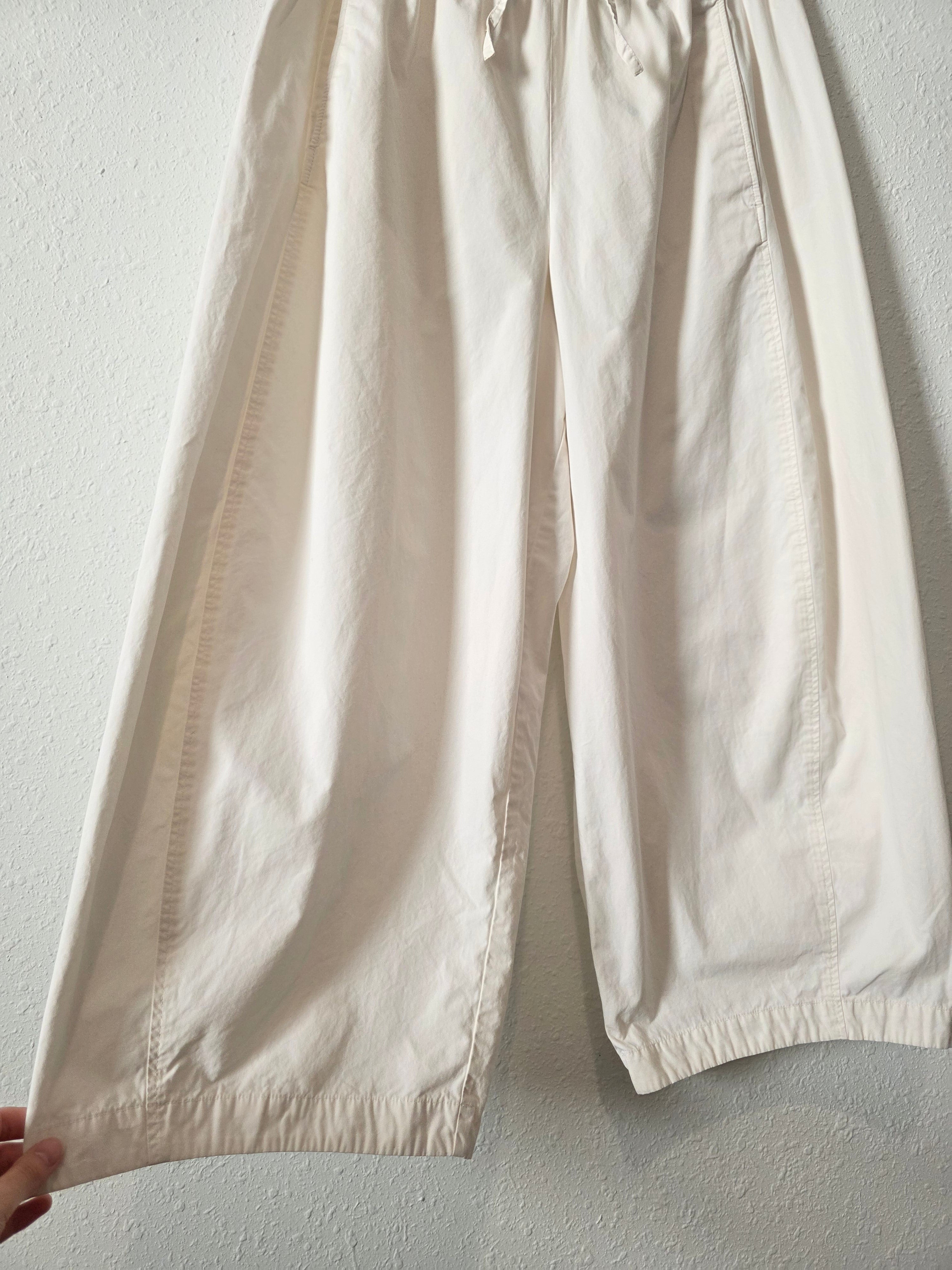 COS Ecru Barrel Easy Pants (M/L)