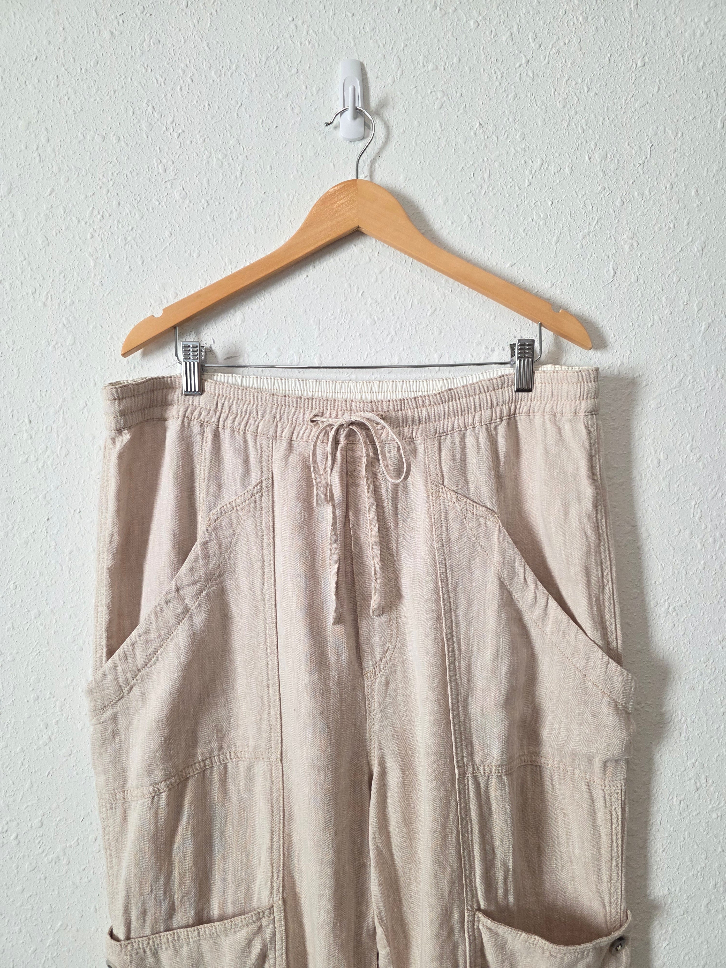 Free People Cotton Linen Pants (L)