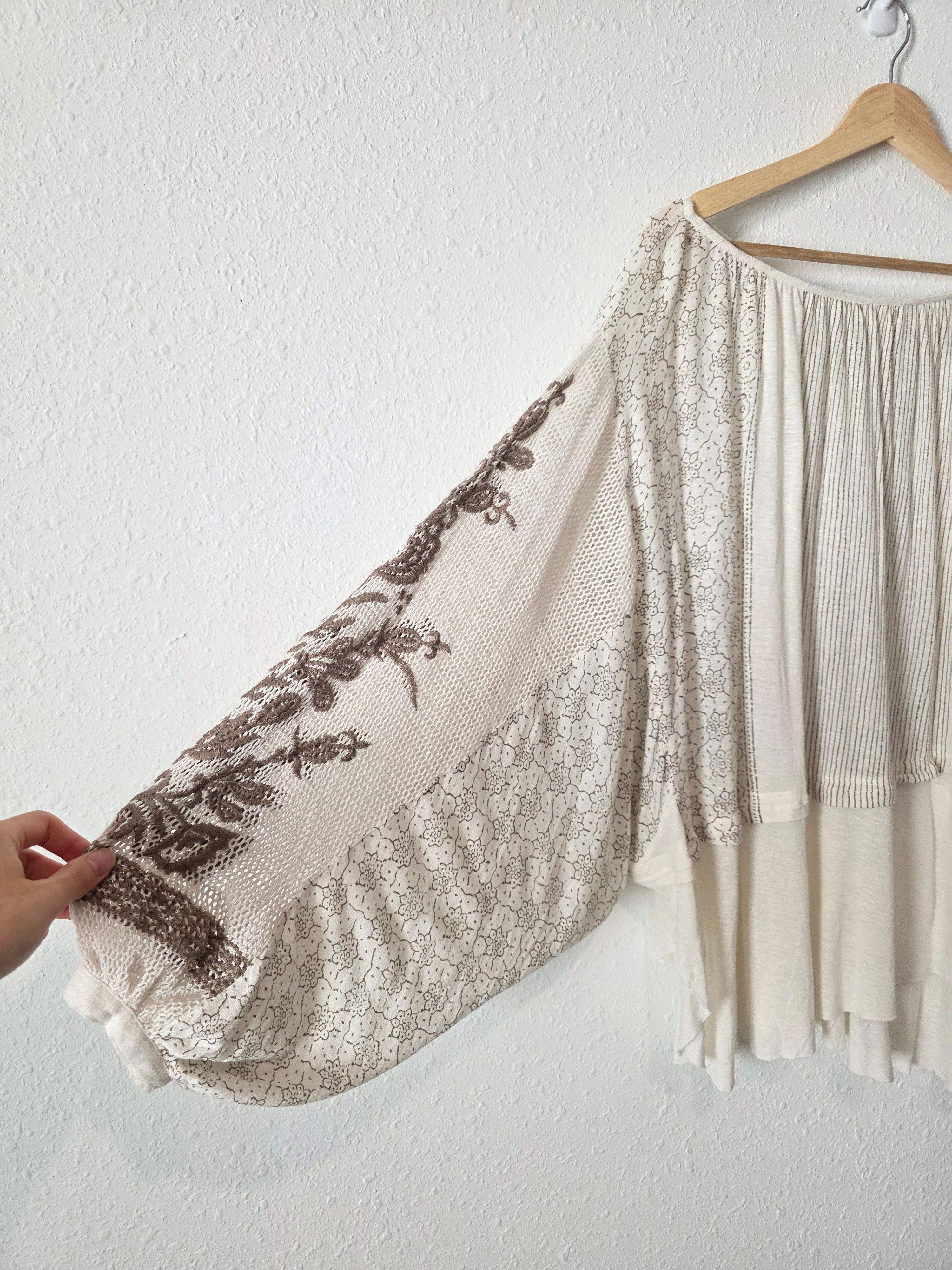 Free People Oversized Crochet Top (XS)