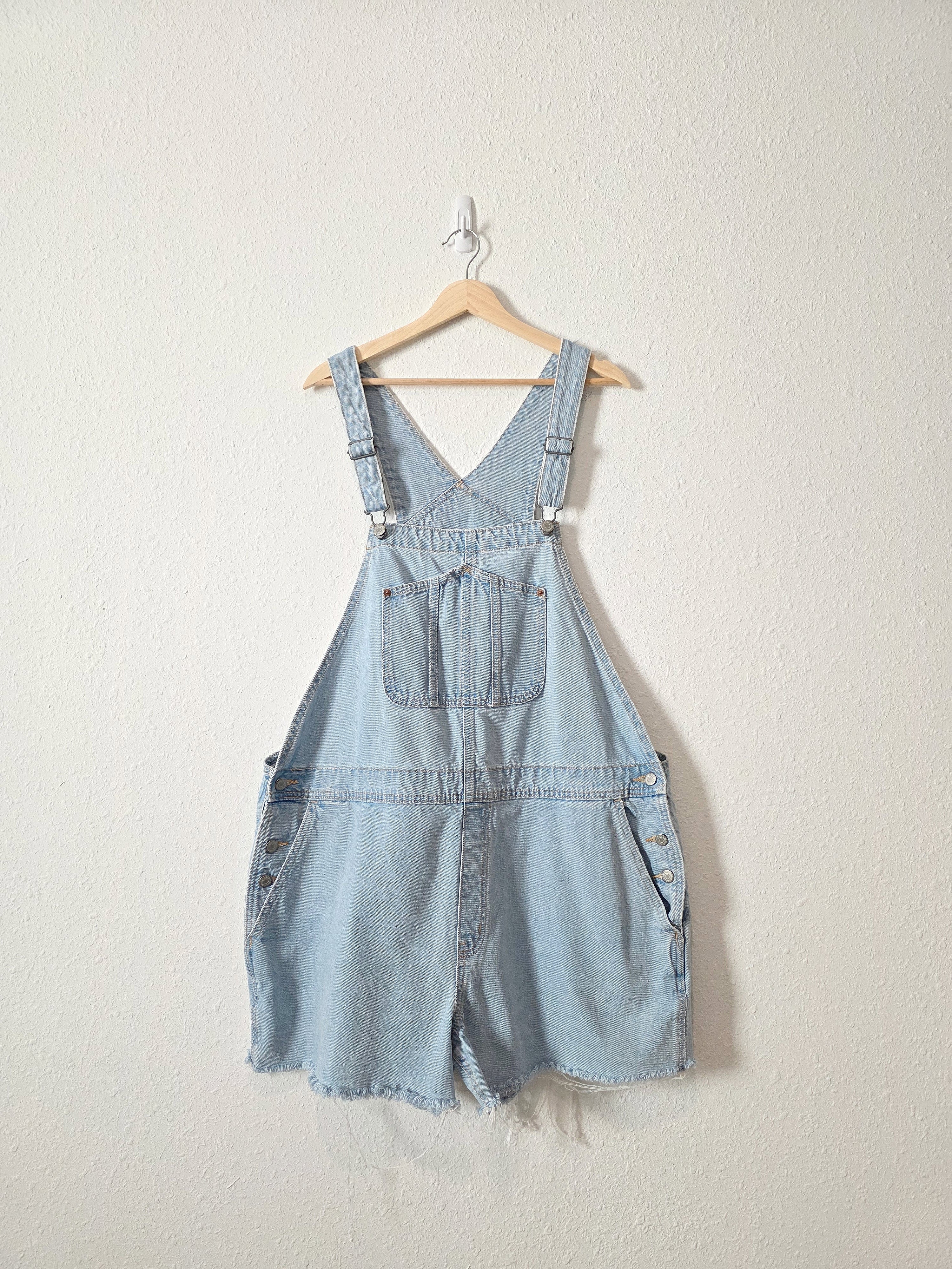Light Wash Denim Shortalls (XXL)