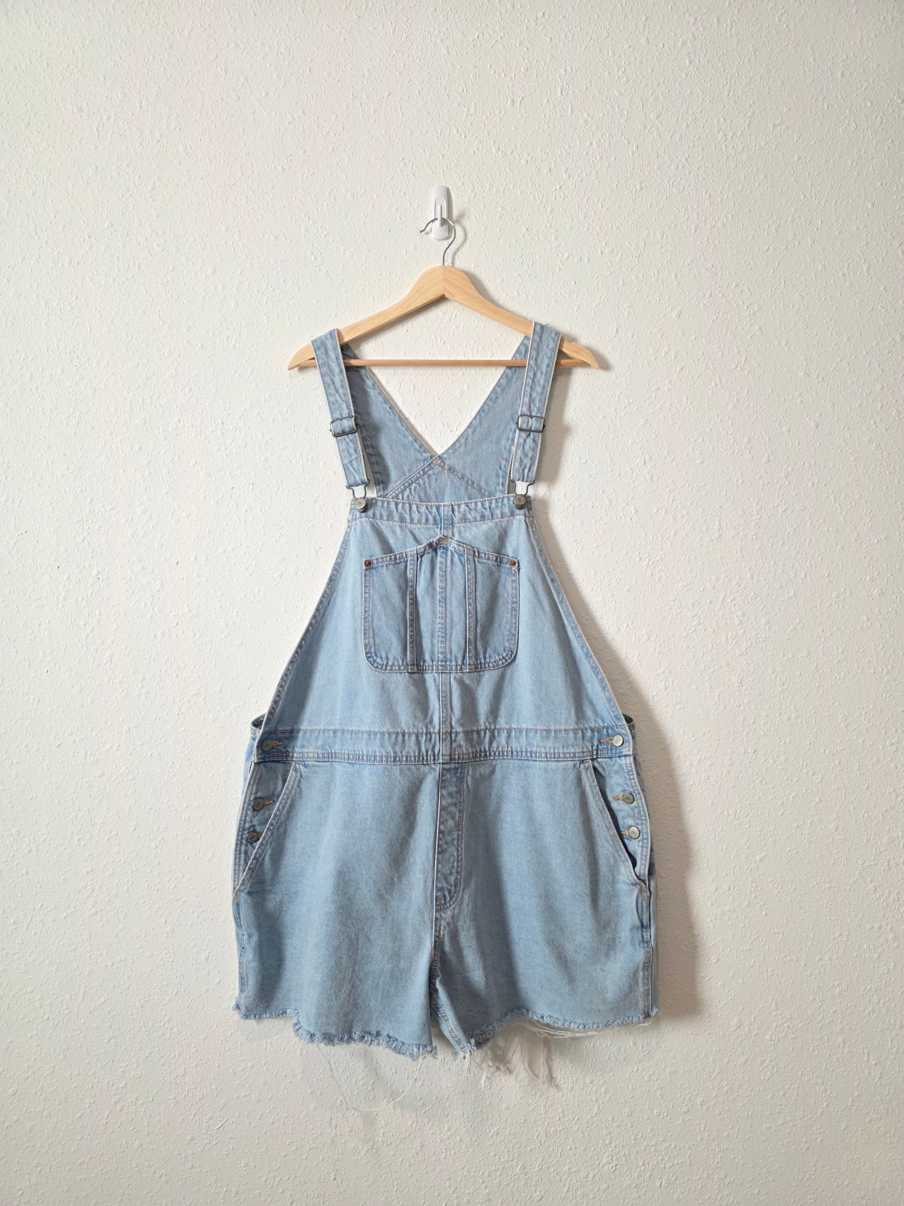 Light Wash Denim Shortalls (XXL)