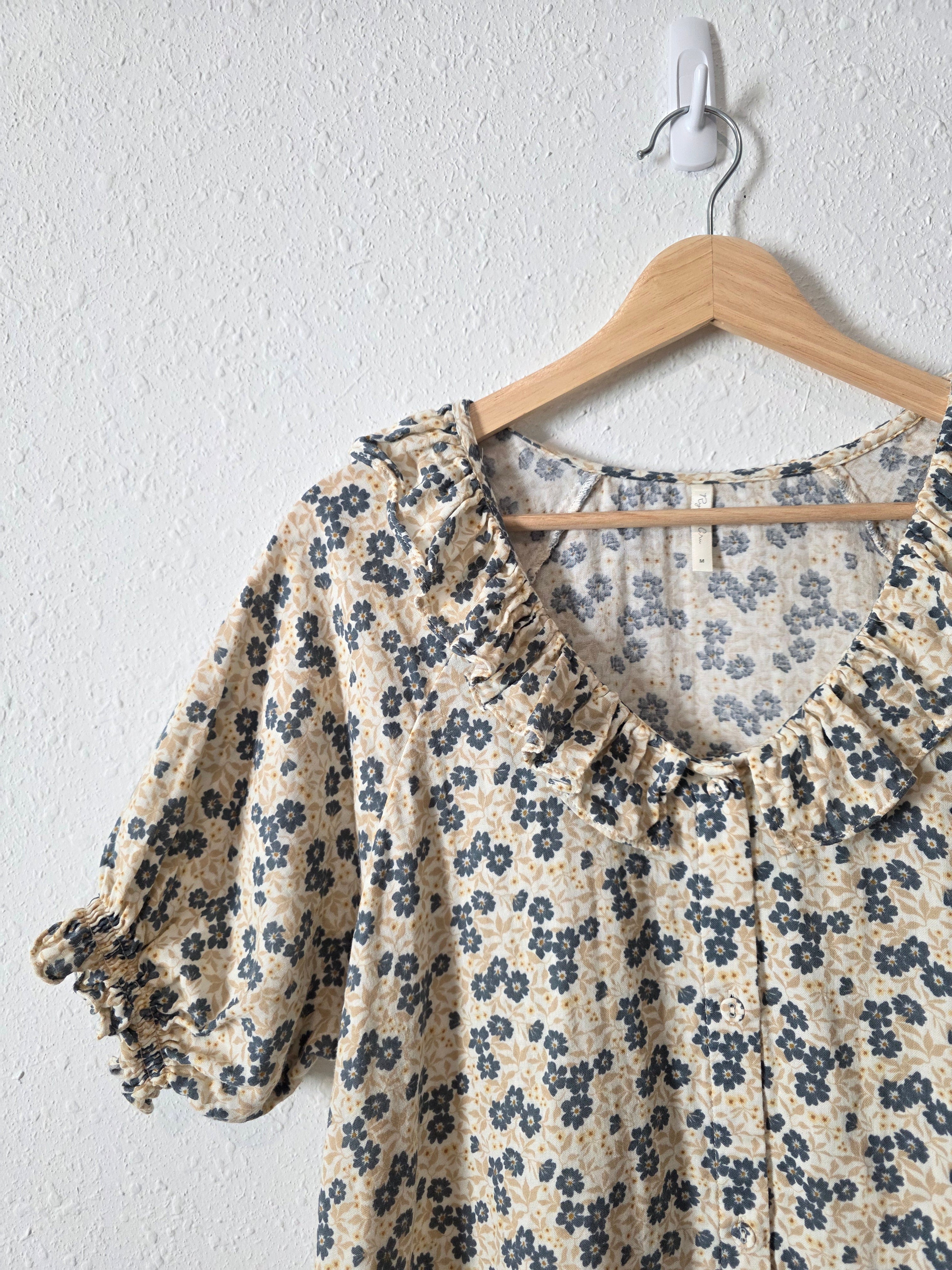 Rylee + Cru Floral Cotton Dress (M)