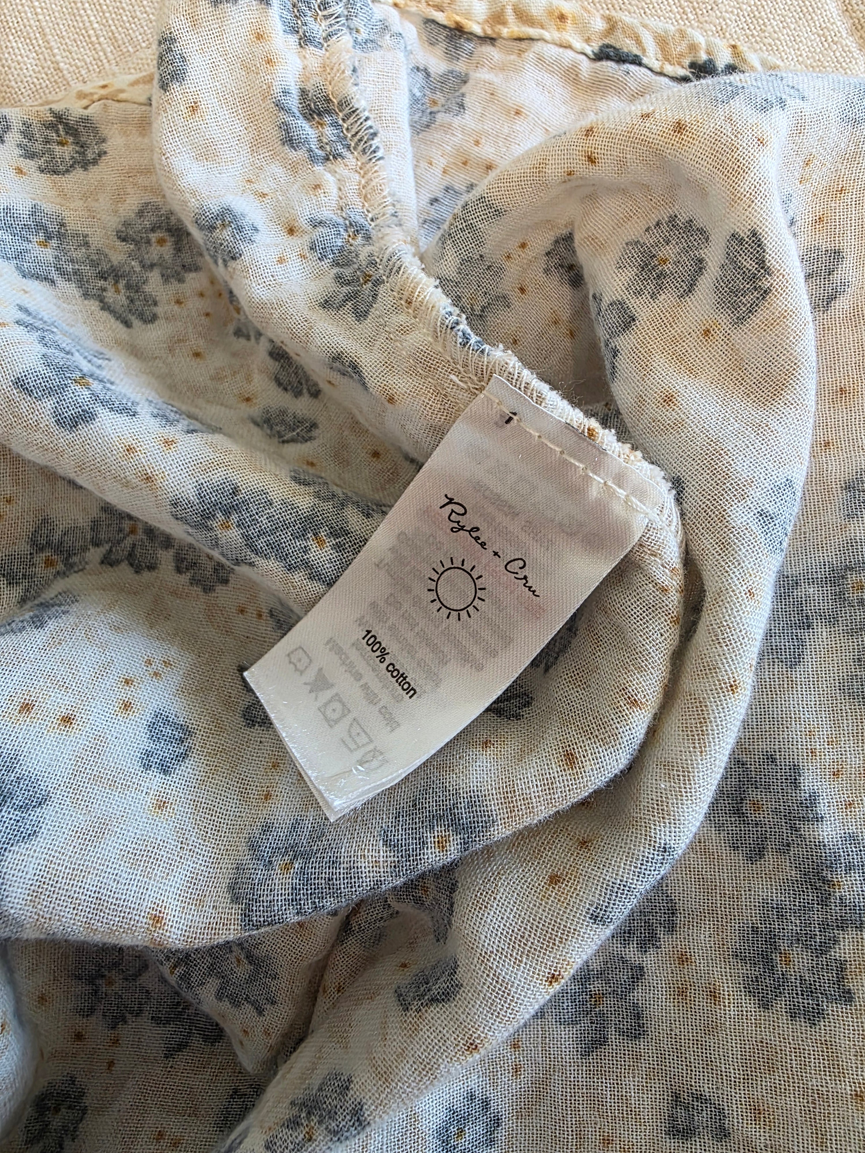 Rylee + Cru Floral Cotton Dress (M)