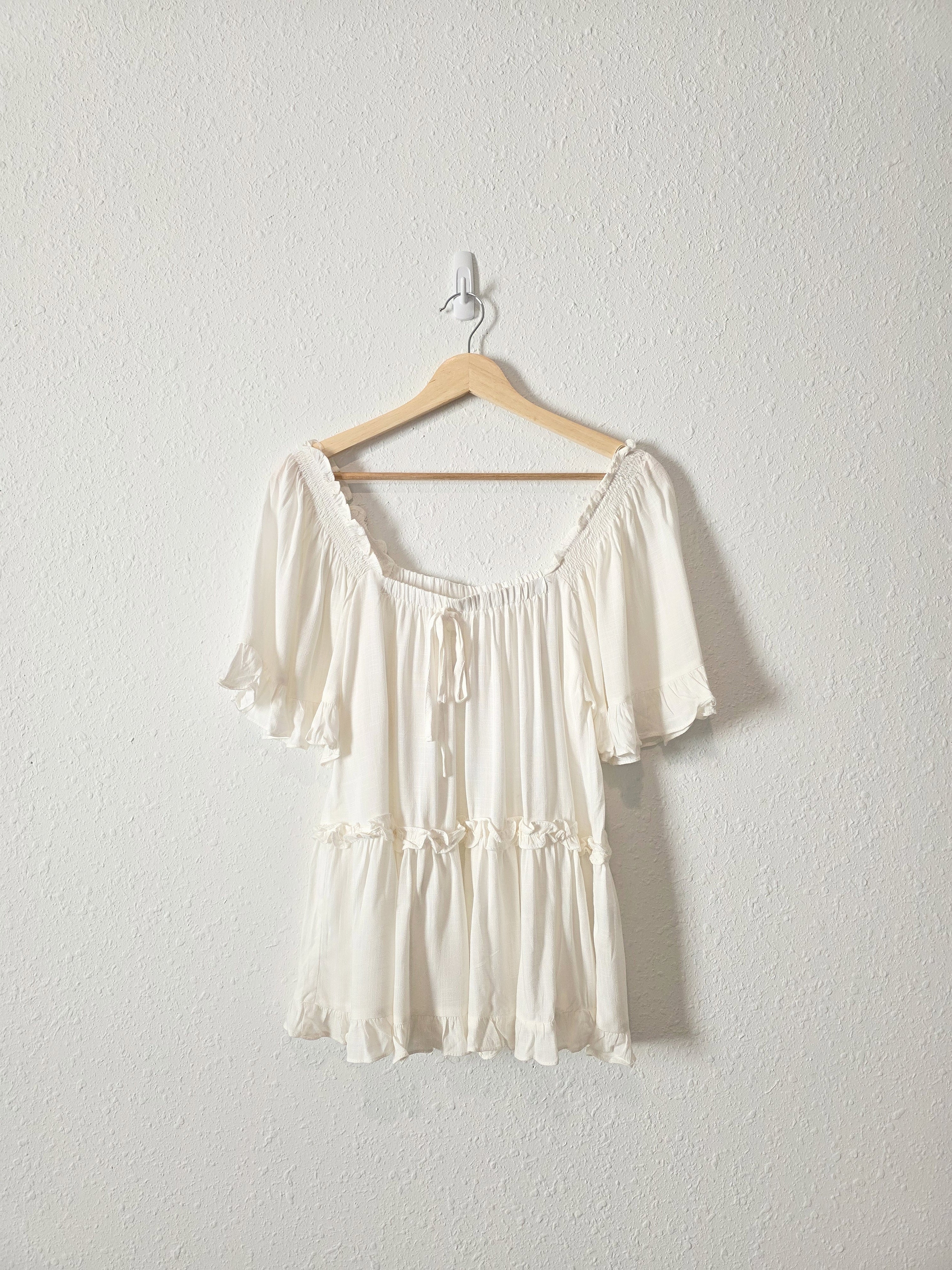 NEW Square Neck Peasant Blouse (S)