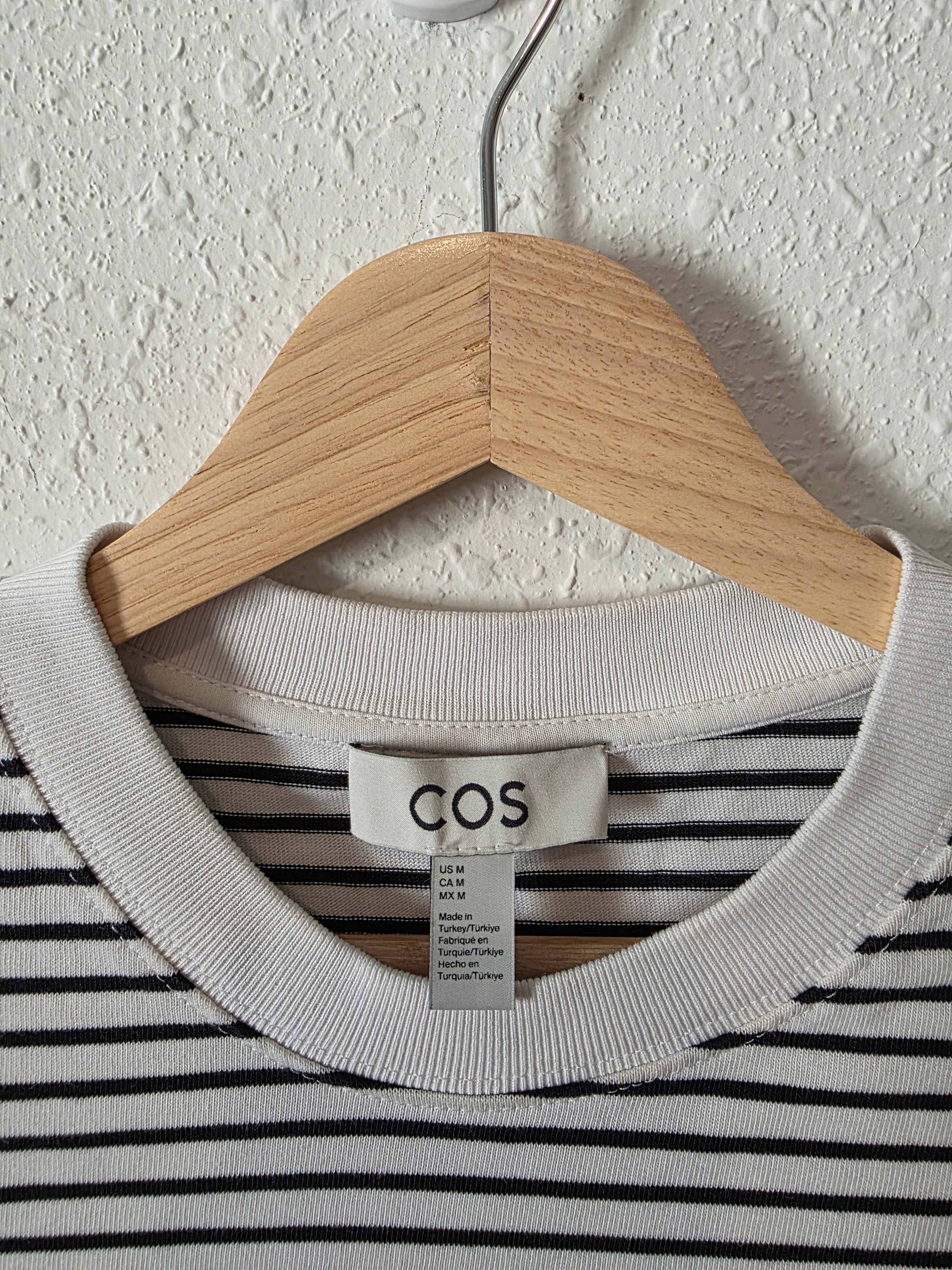 COS Striped Crewneck Tee (M)