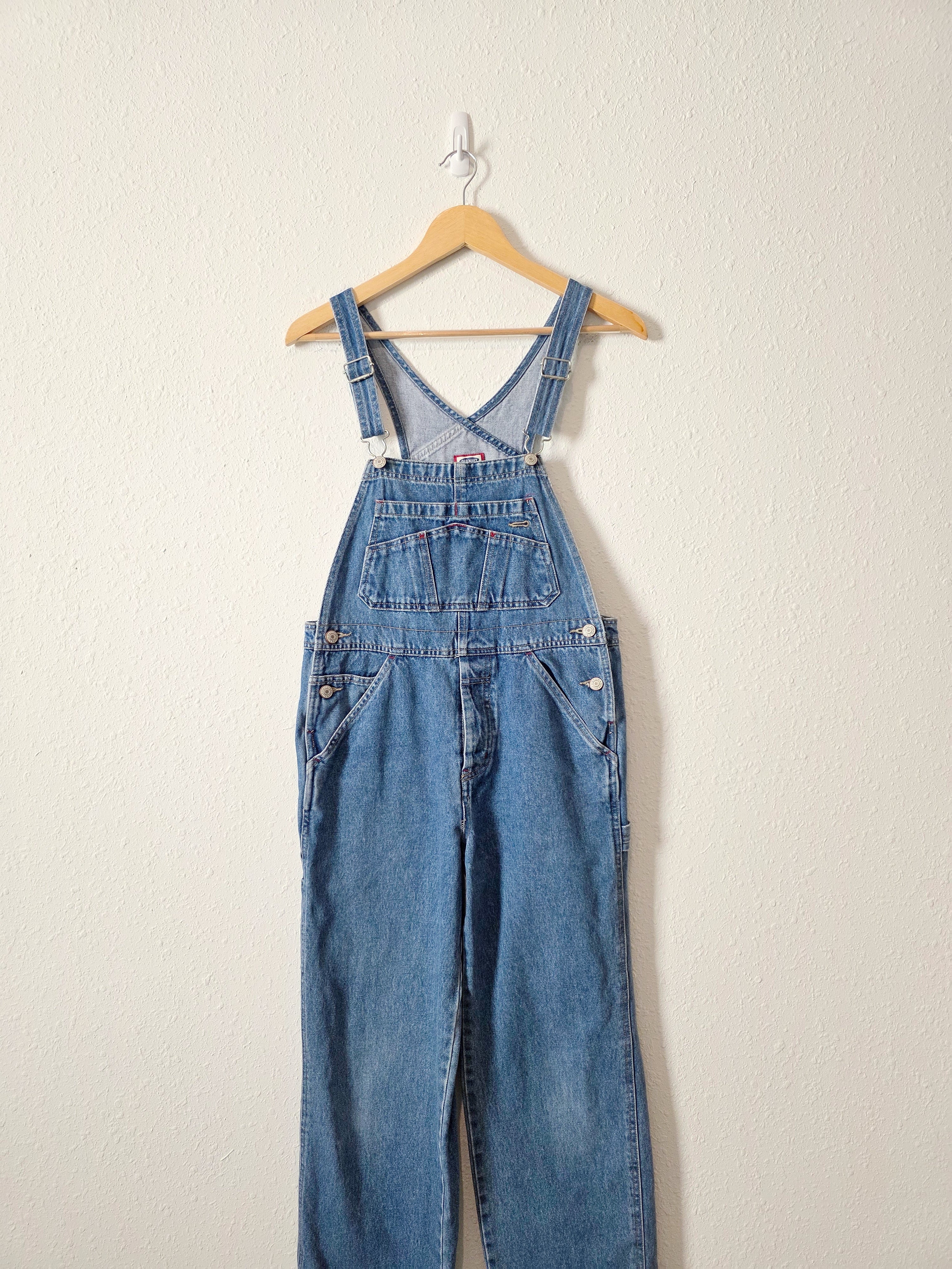 Vintage Straight Denim Overalls (XS)