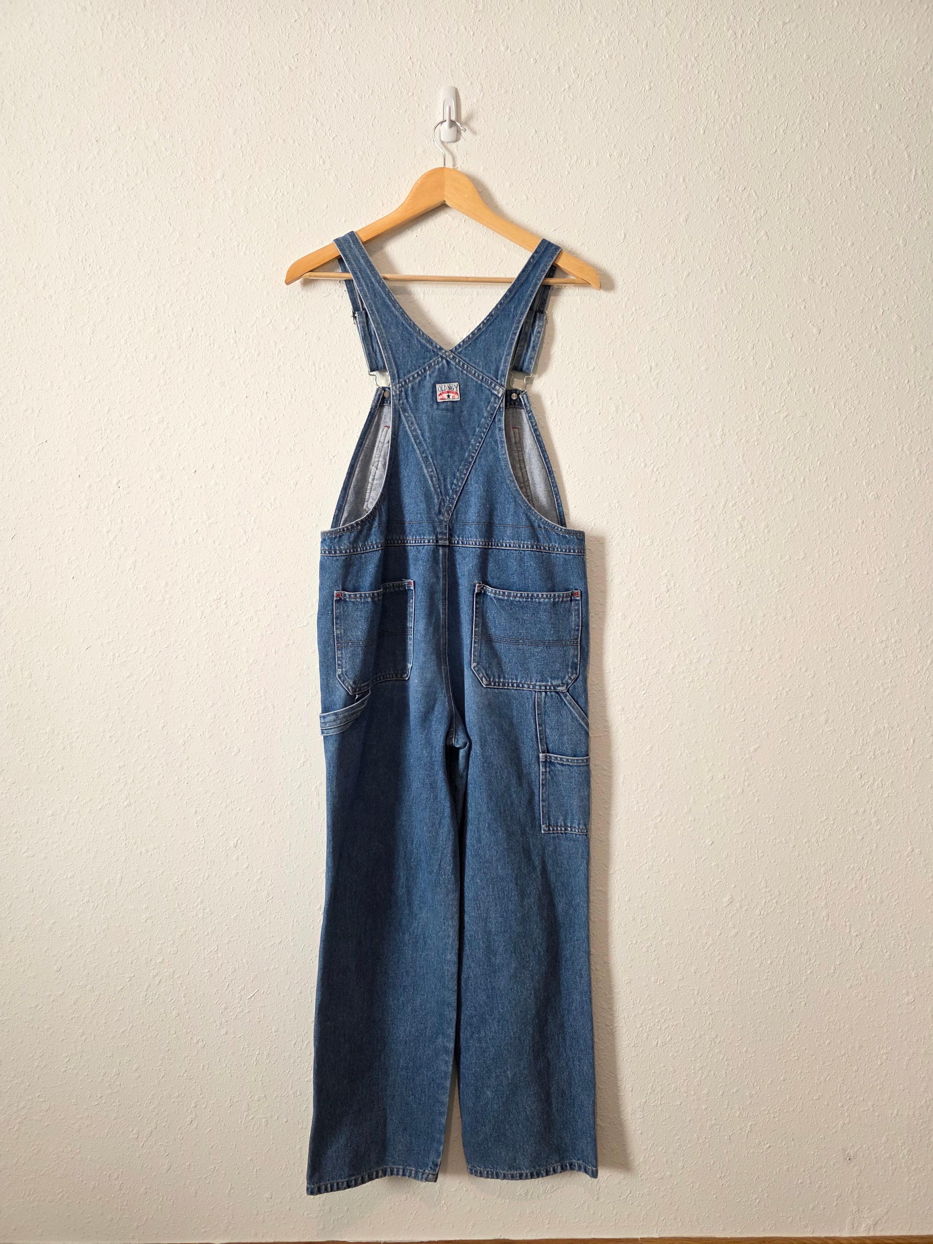 Vintage Straight Denim Overalls (XS)