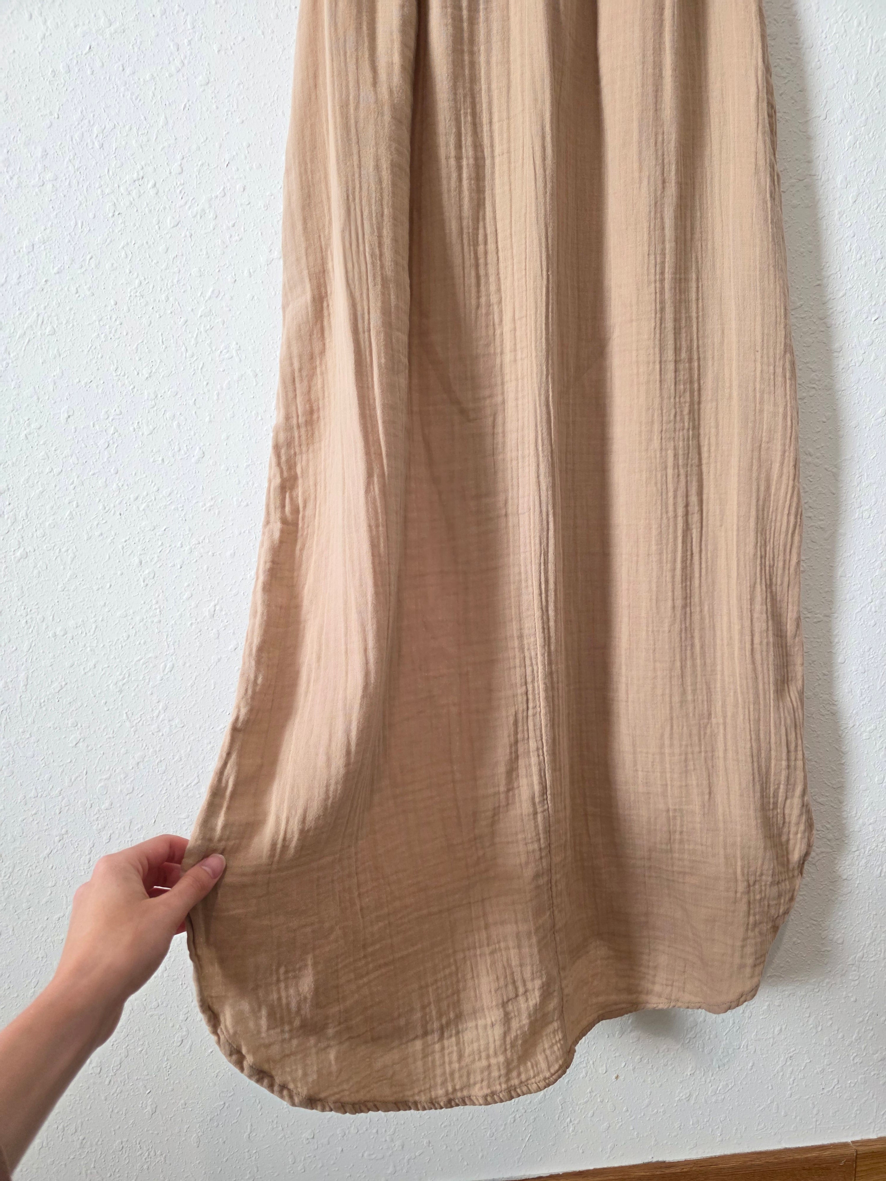 Cotton Gauze Maxi Dress (M)