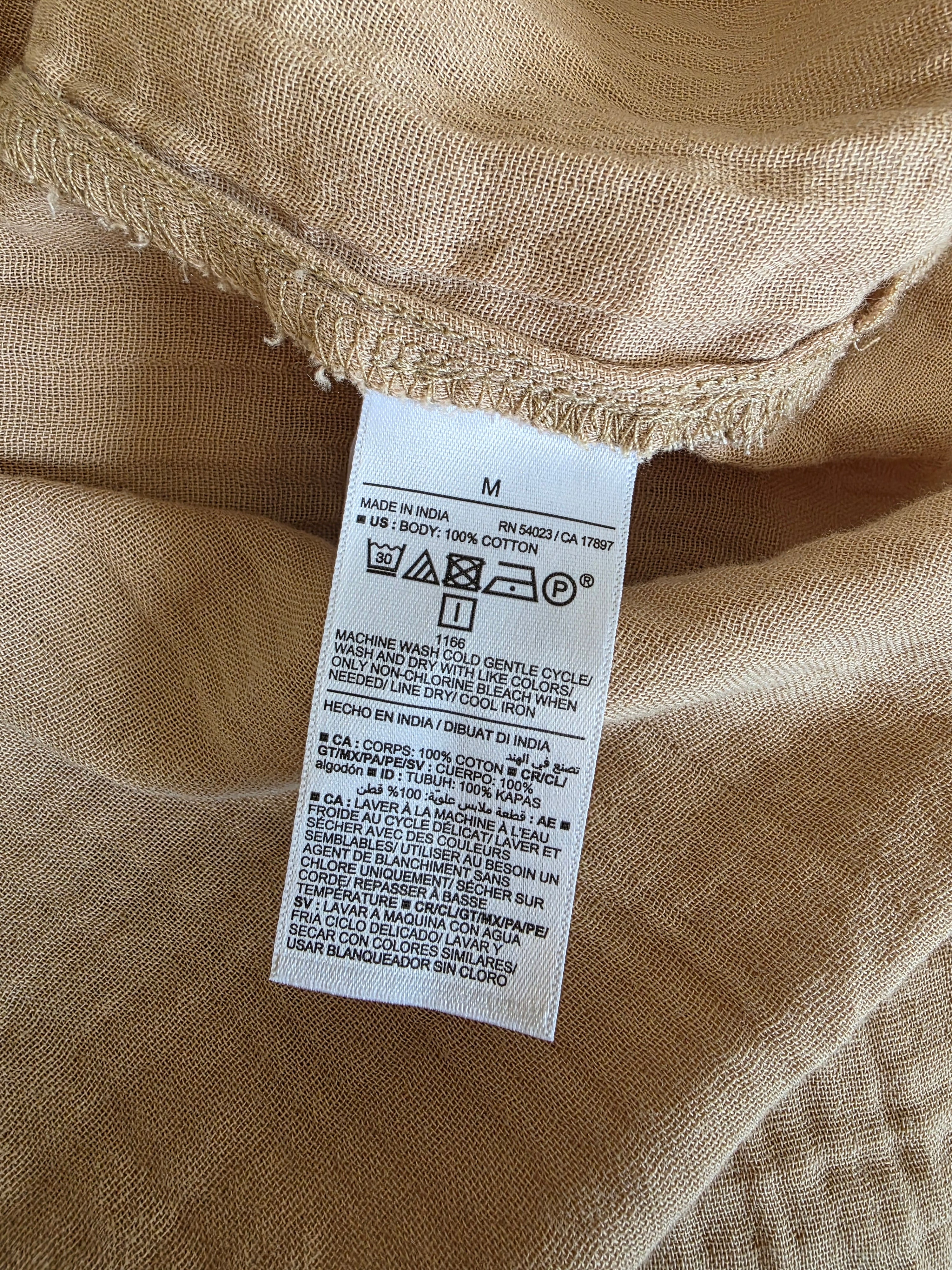 Cotton Gauze Maxi Dress (M)