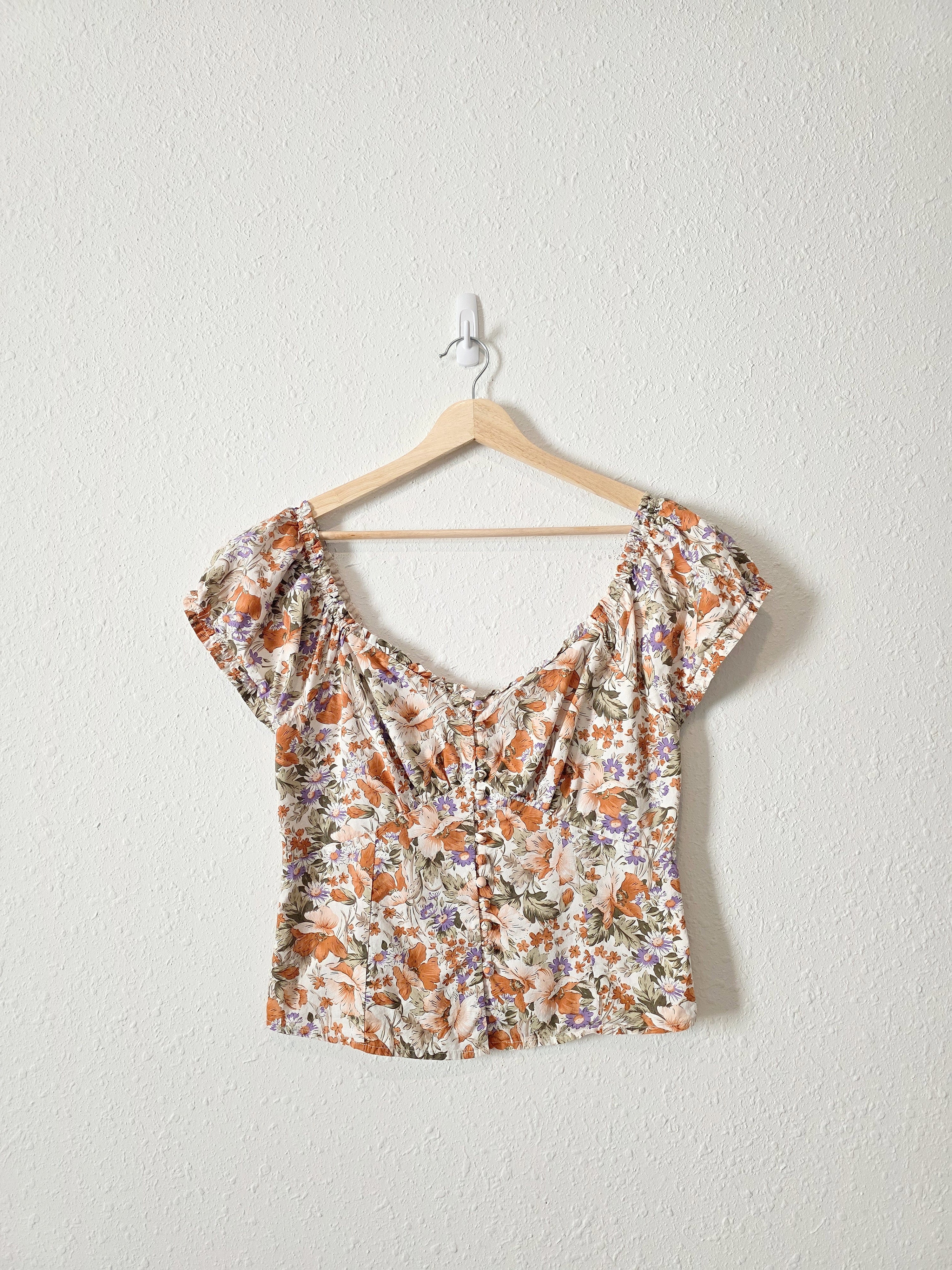 Heartloom Floral Cotton Blouse (L)