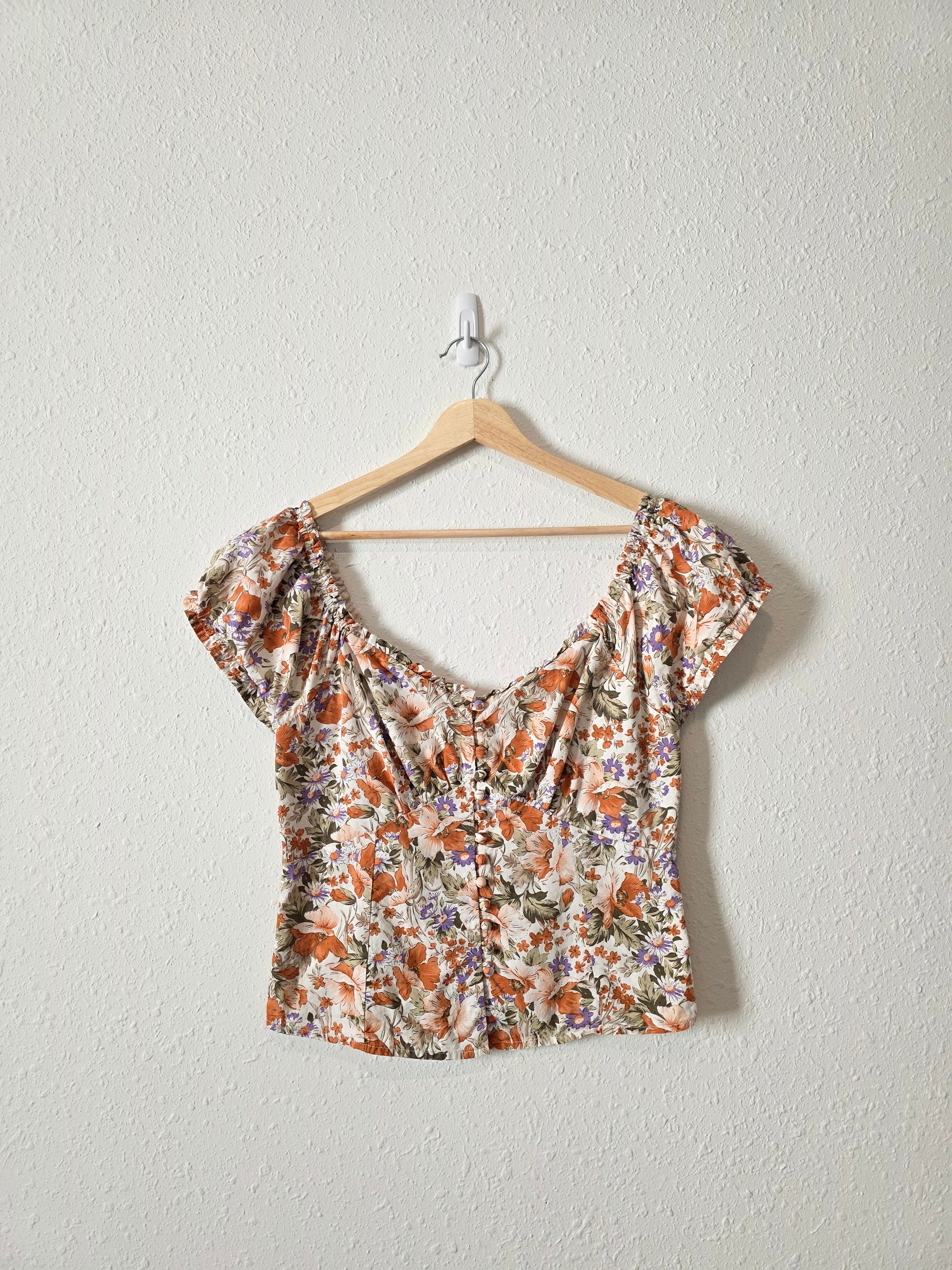Heartloom Floral Cotton Blouse (L)