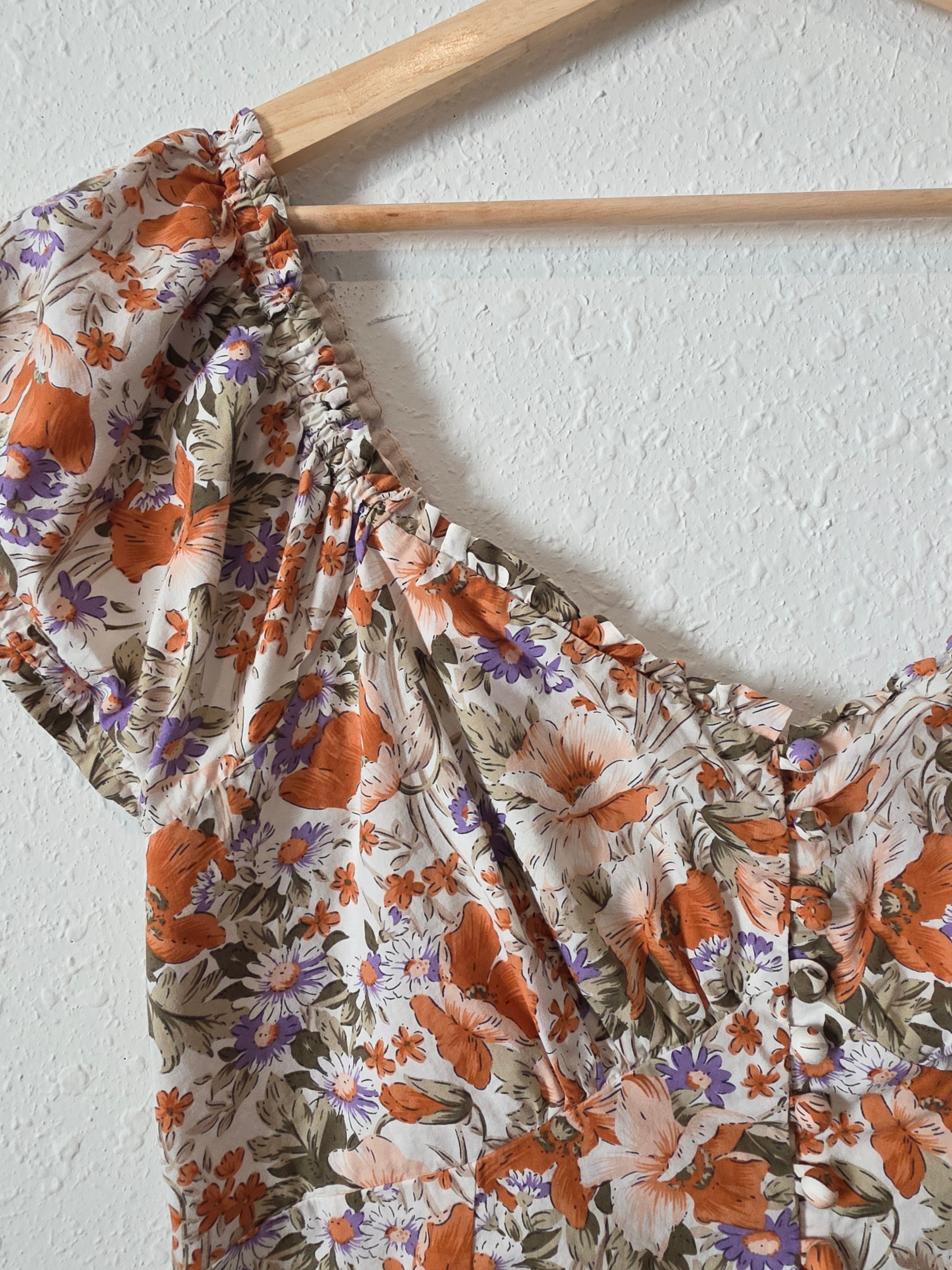 Heartloom Floral Cotton Blouse (L)