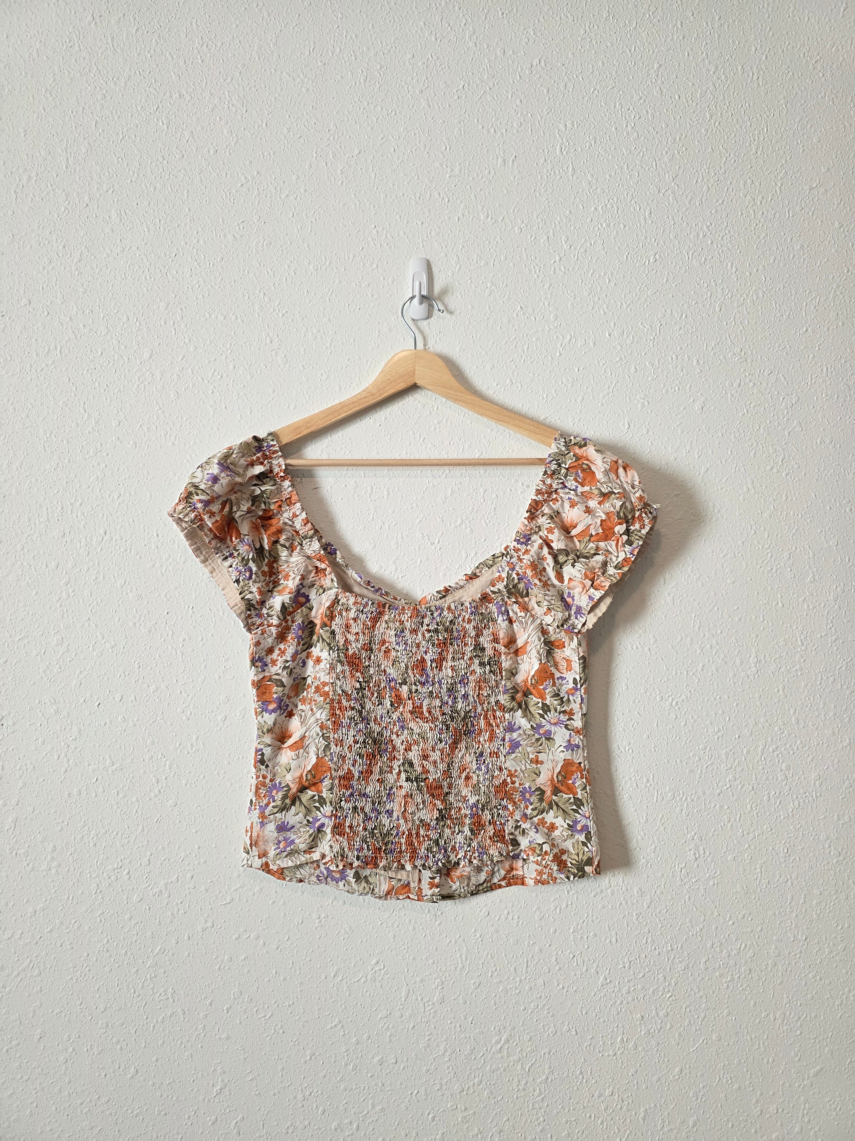 Heartloom Floral Cotton Blouse (L)