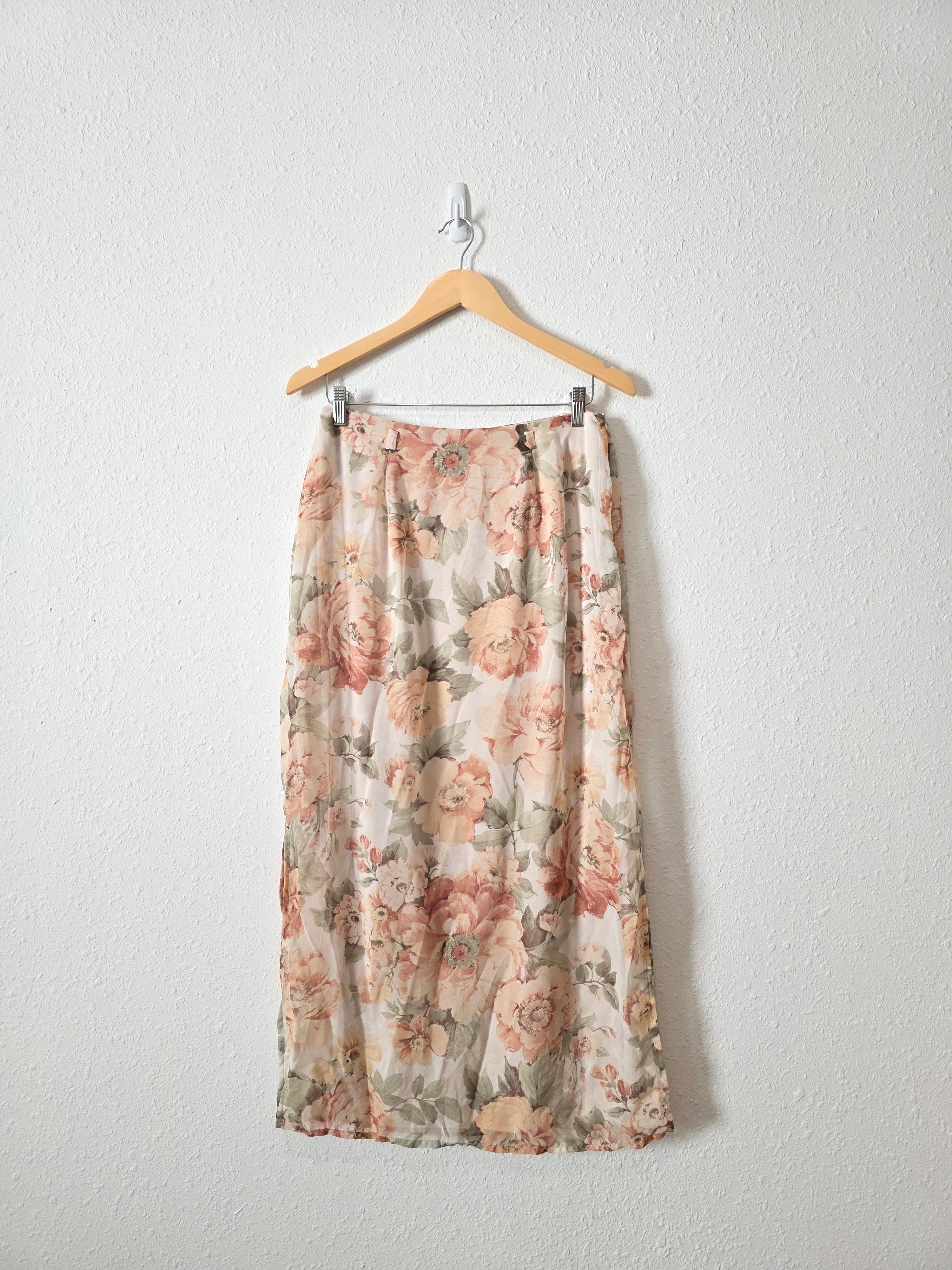 Vintage Floral Maxi Skirt (28/29)